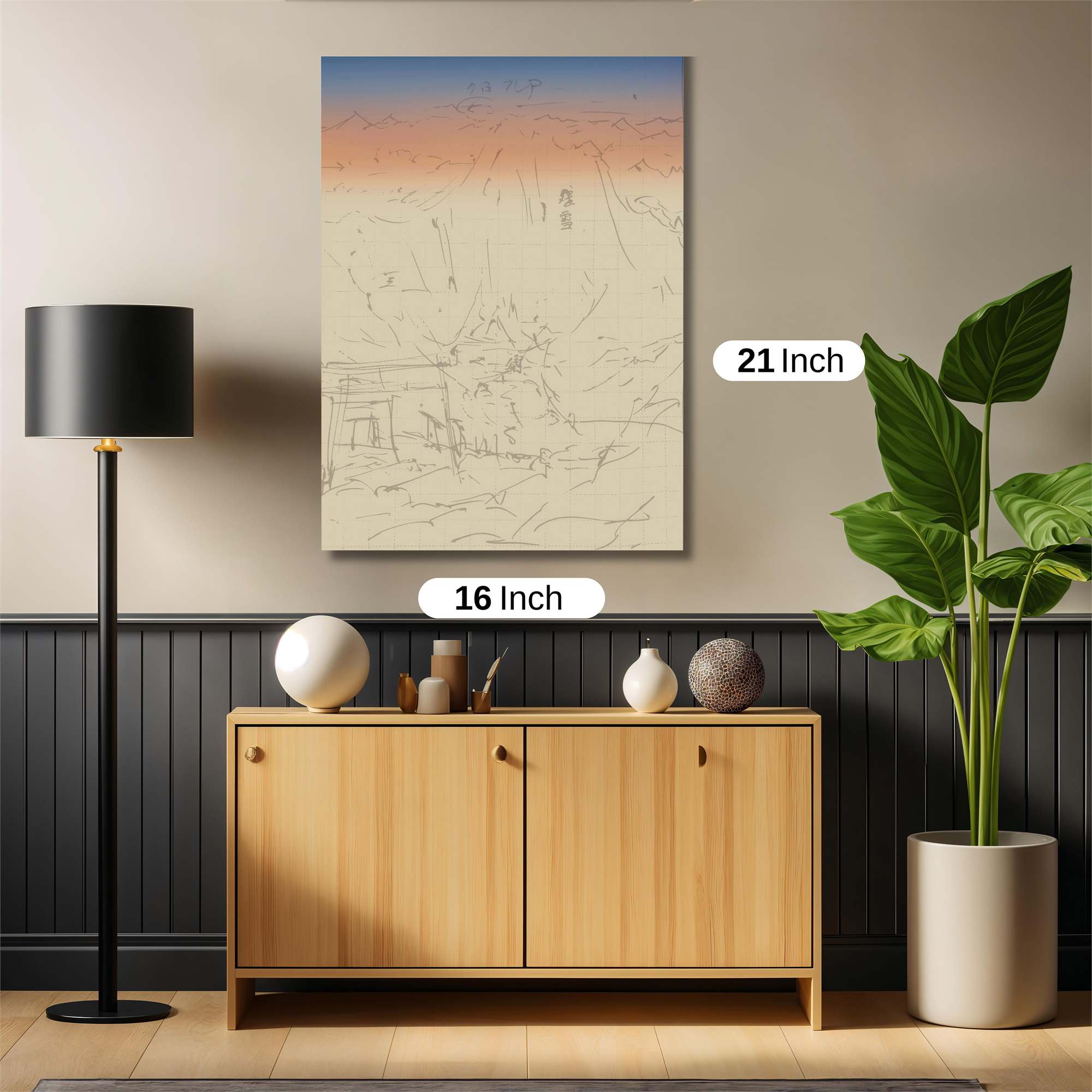 Sunset Serenity Safe Wall Magnetic / M