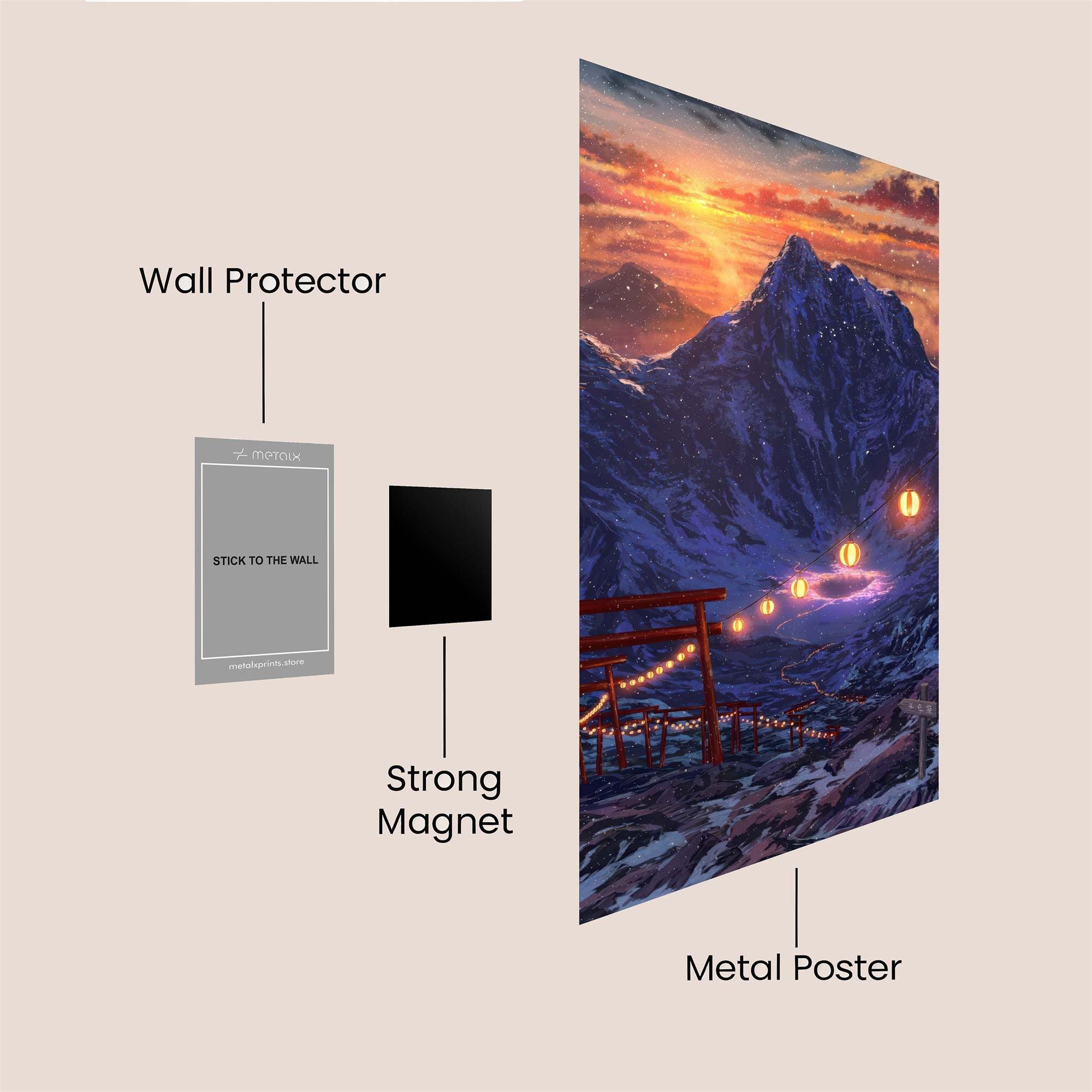 Mountain Serenity Safe Wall Magnetic / M