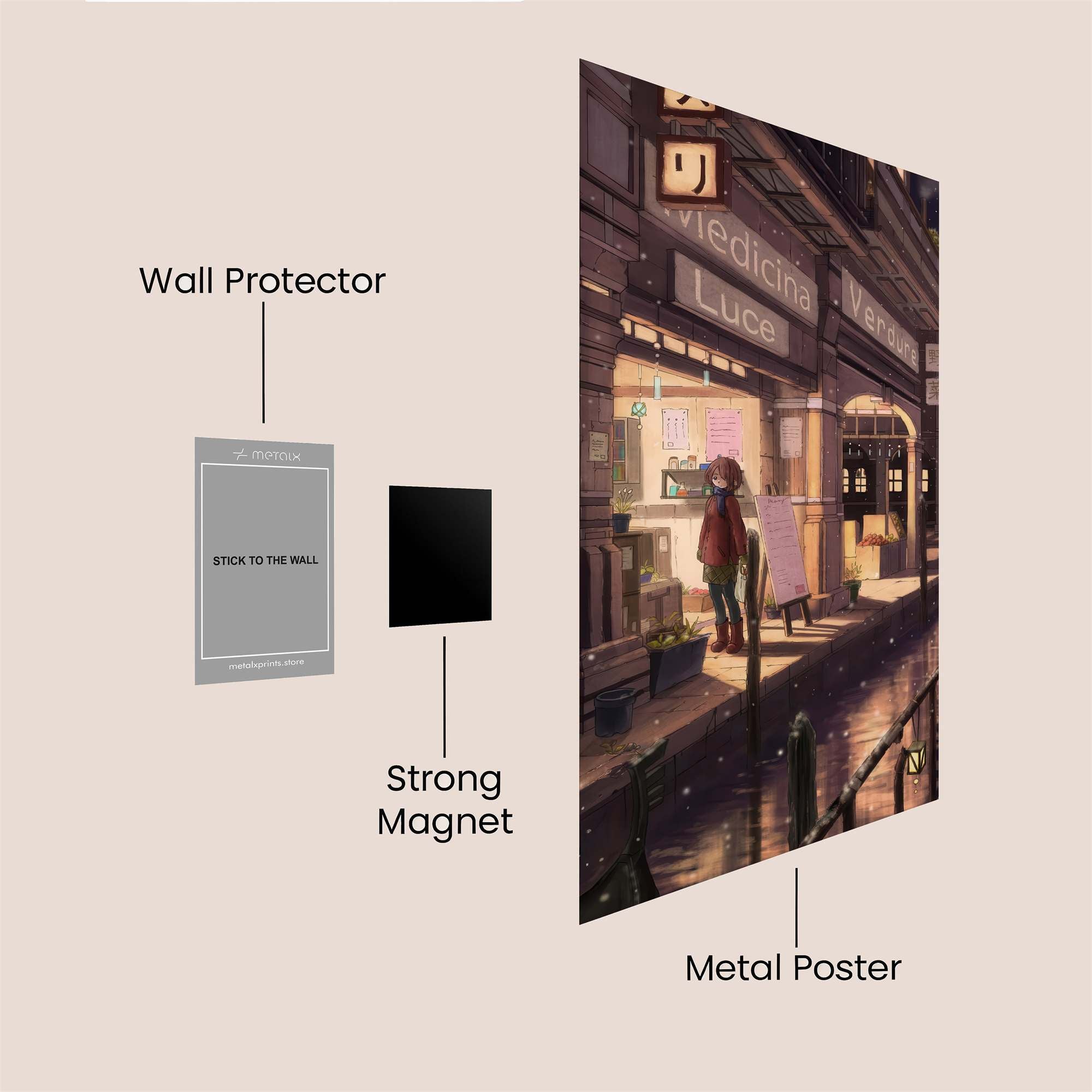 Nocturnal Solitude Safe Wall Magnetic / M
