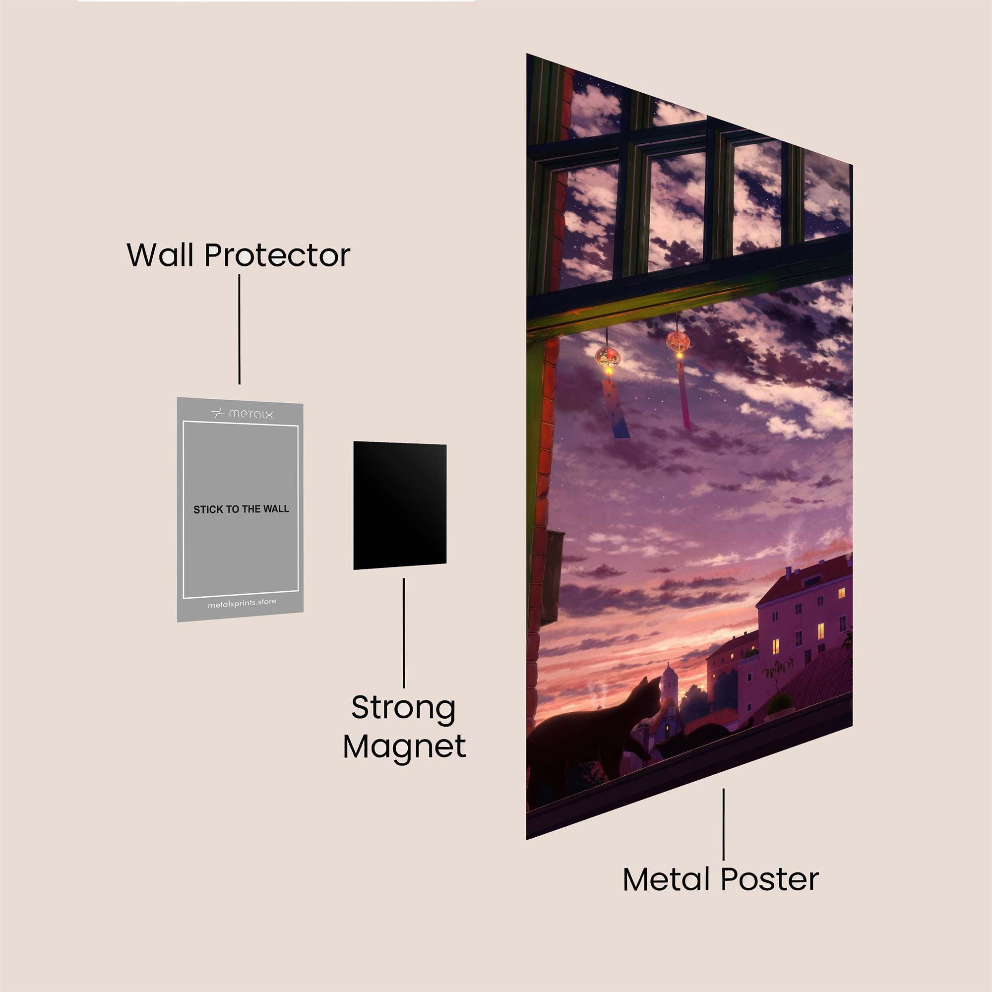 Twilight Serenity Safe Wall Magnetic / M