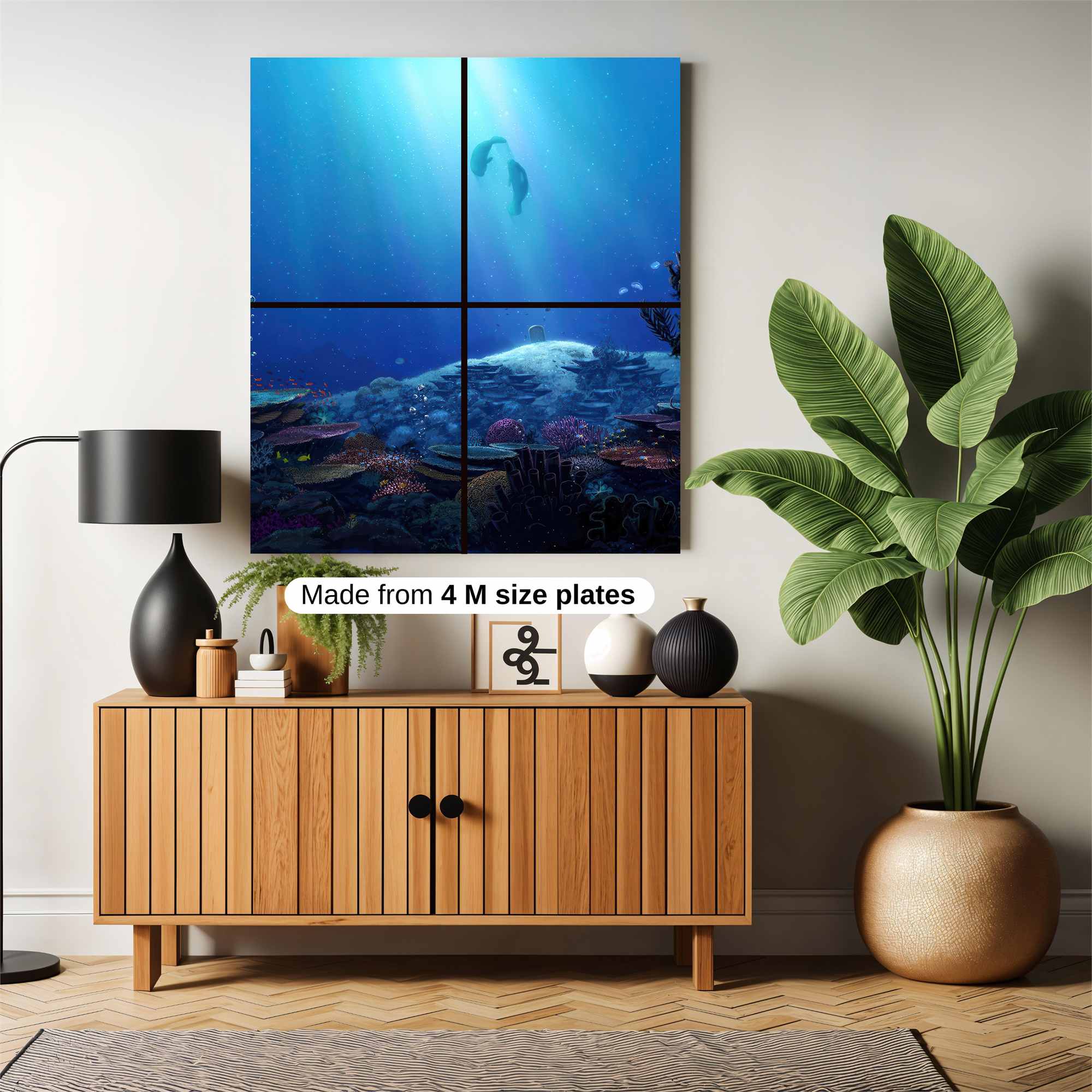 Dolphins Serene Safe Wall Magnetic / M