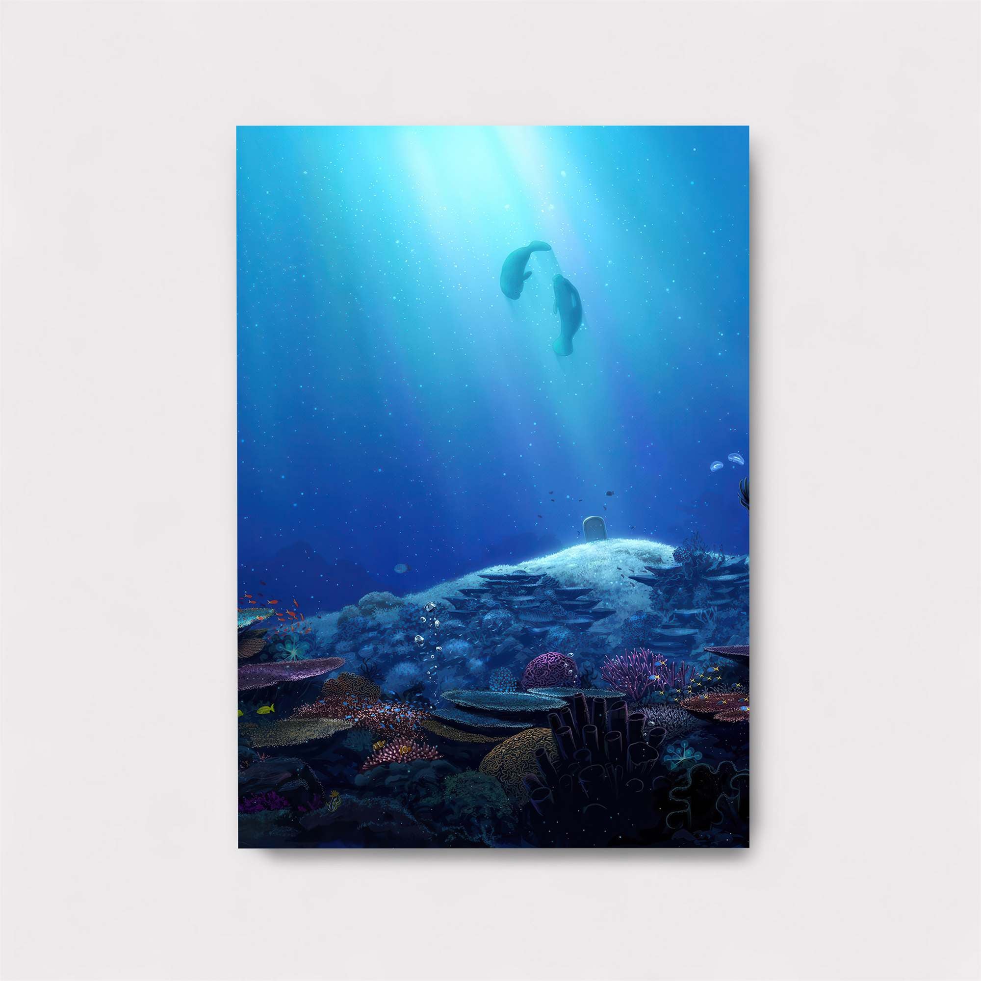 Dolphins Serene Safe Wall Magnetic / M