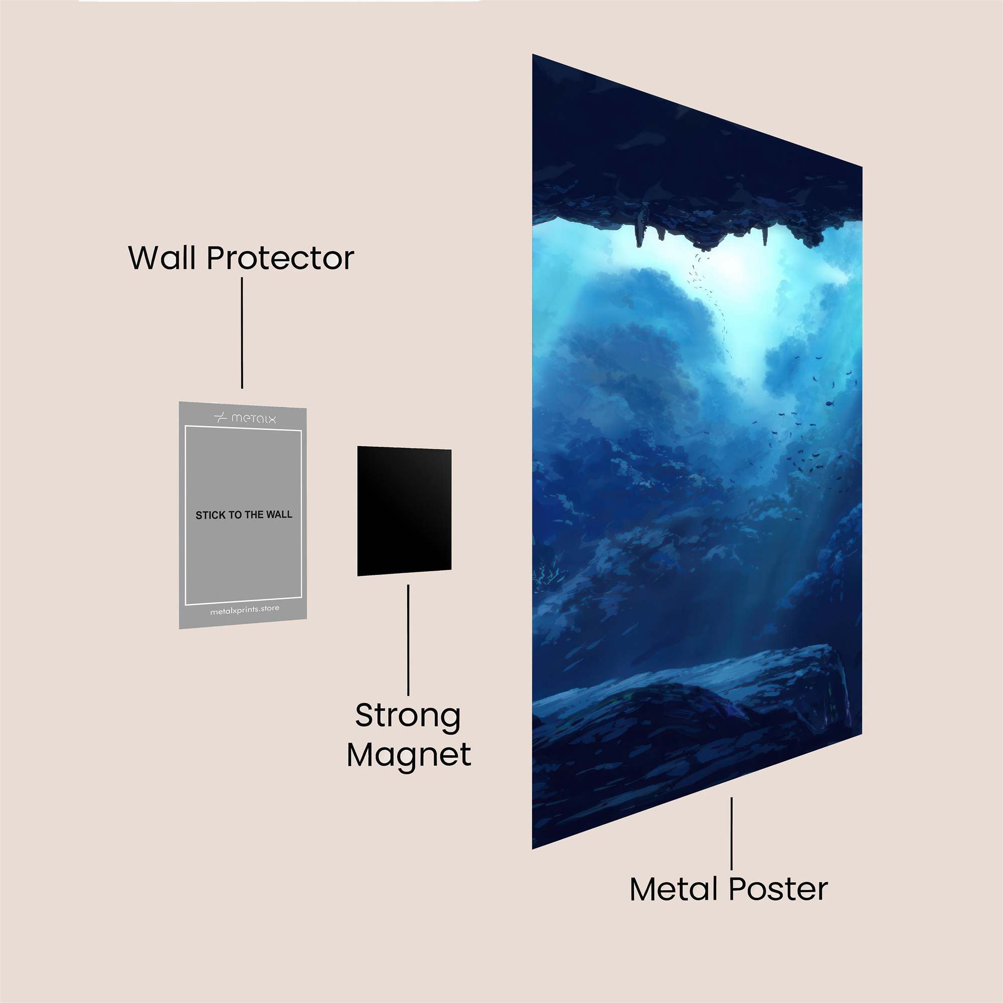 Cavern Serenity Safe Wall Magnetic / M