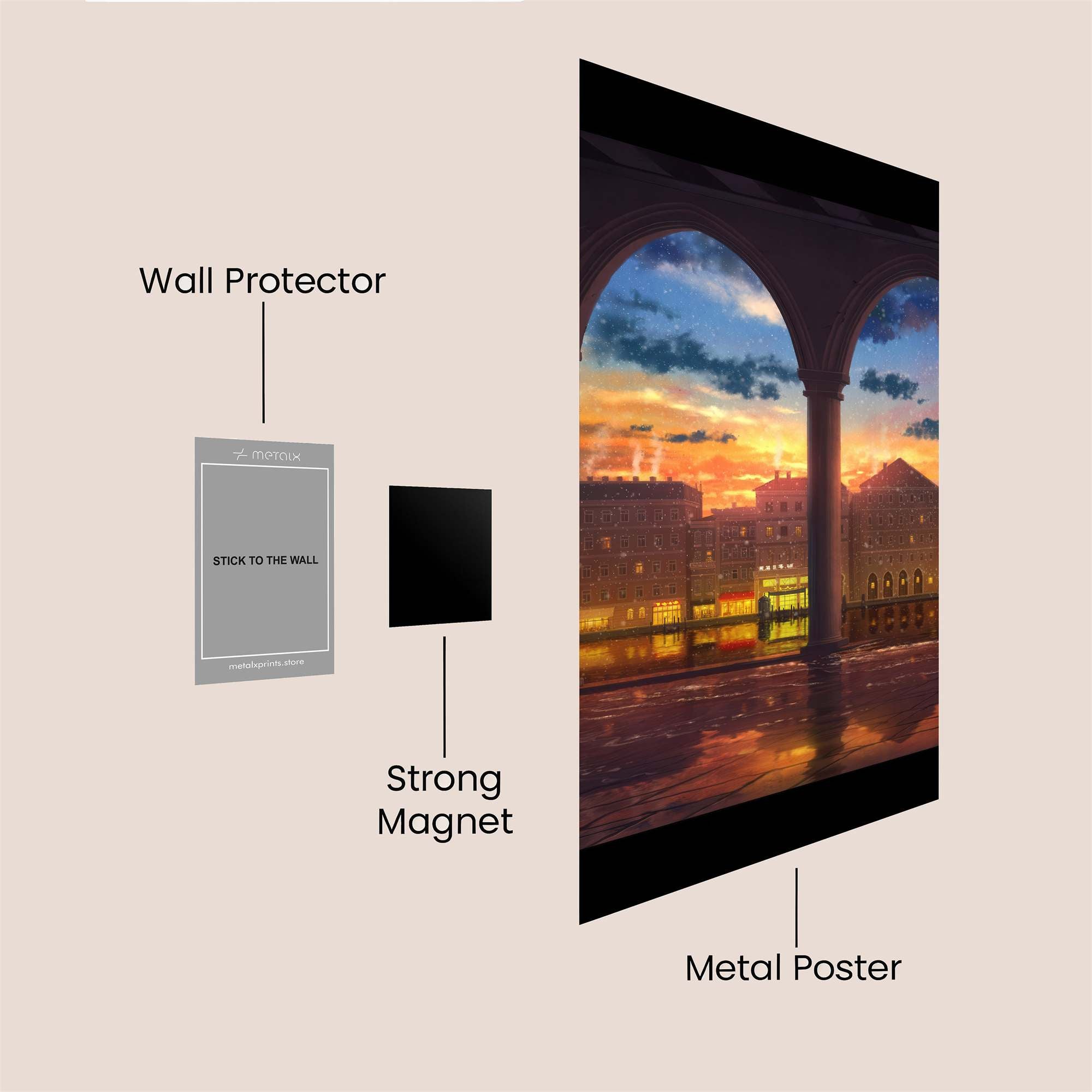 Venice Serenity Safe Wall Magnetic / M