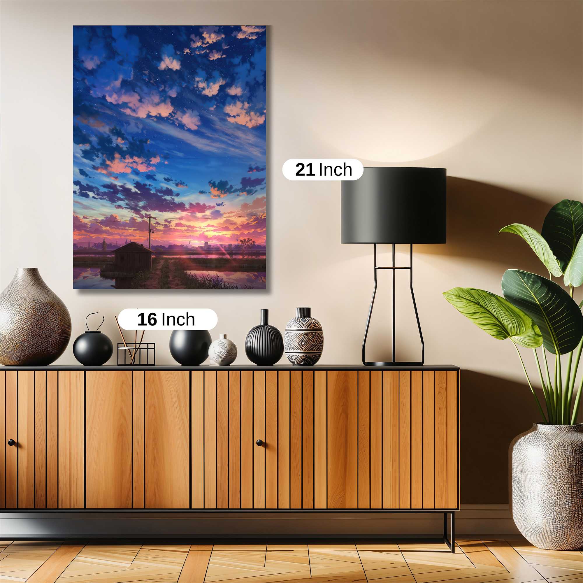 Sunset Serenity Safe Wall Magnetic / M