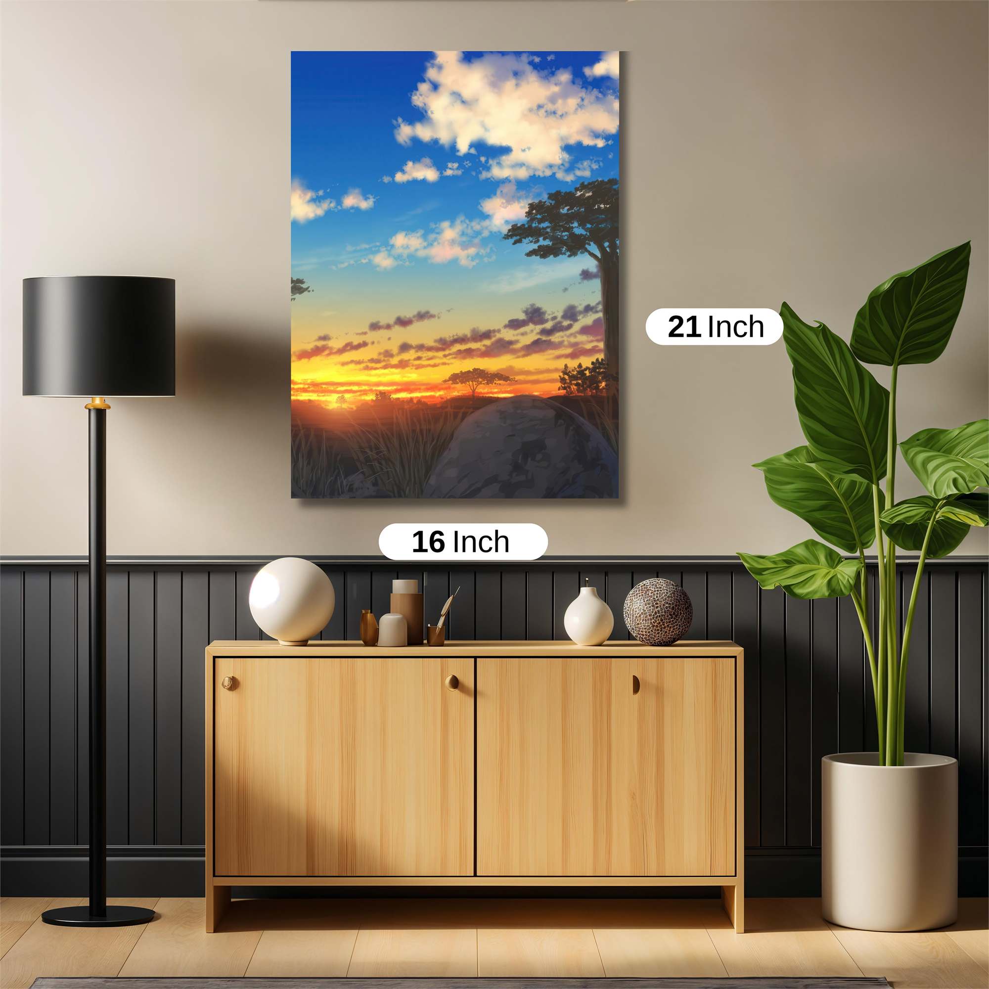 Sunset Serenity Safe Wall Magnetic / M