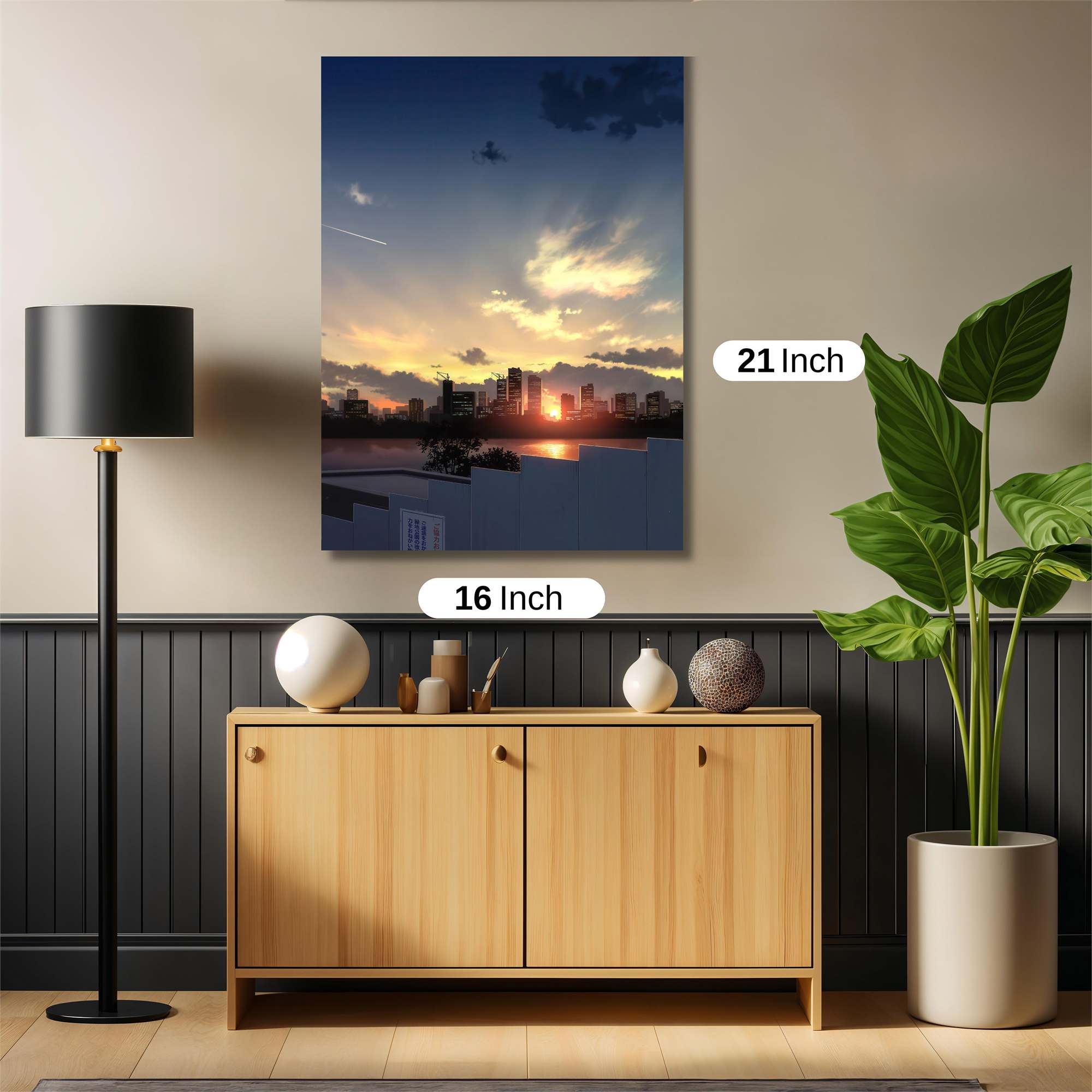 Sunset Serenity Safe Wall Magnetic / M