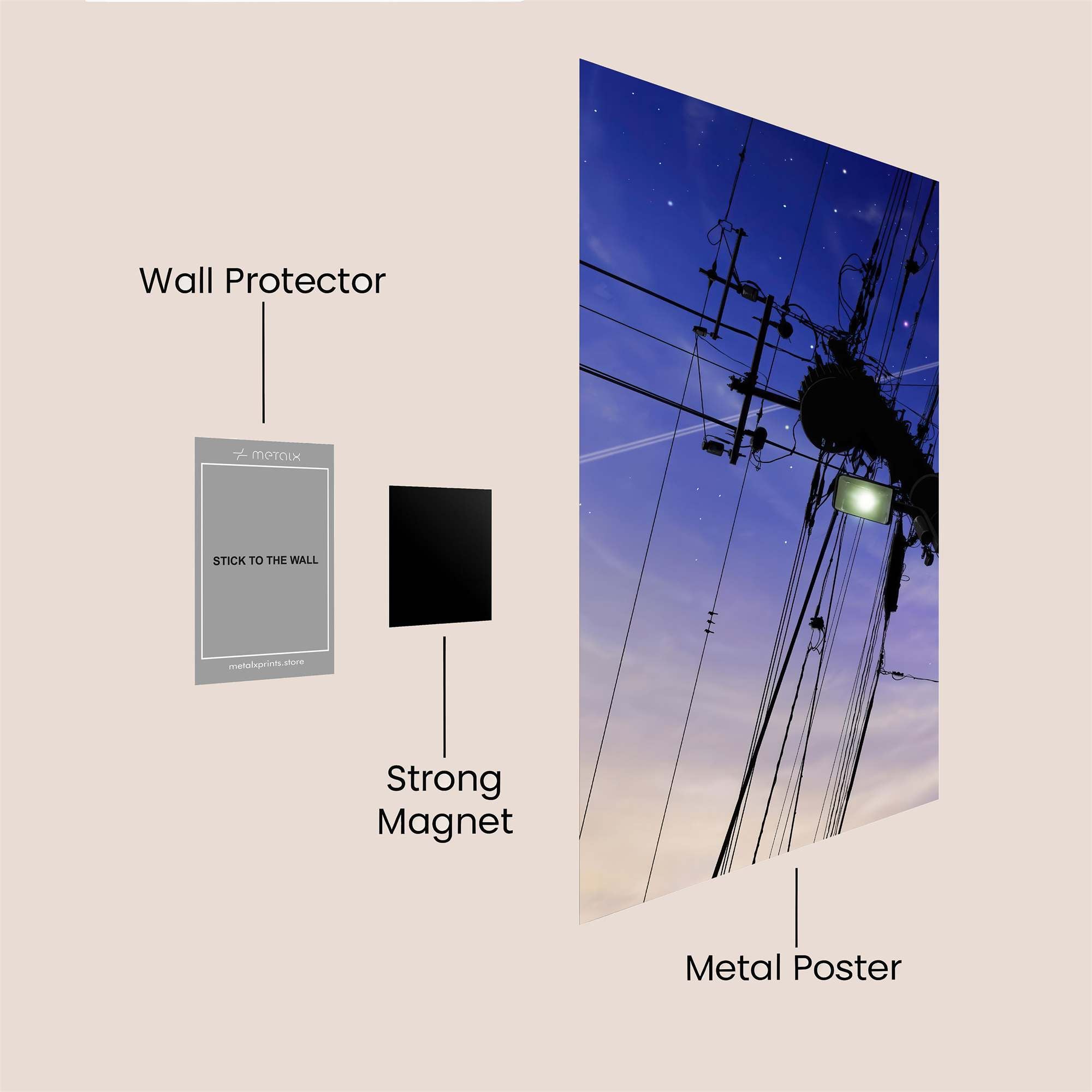 Wires Twilight Safe Wall Magnetic / M