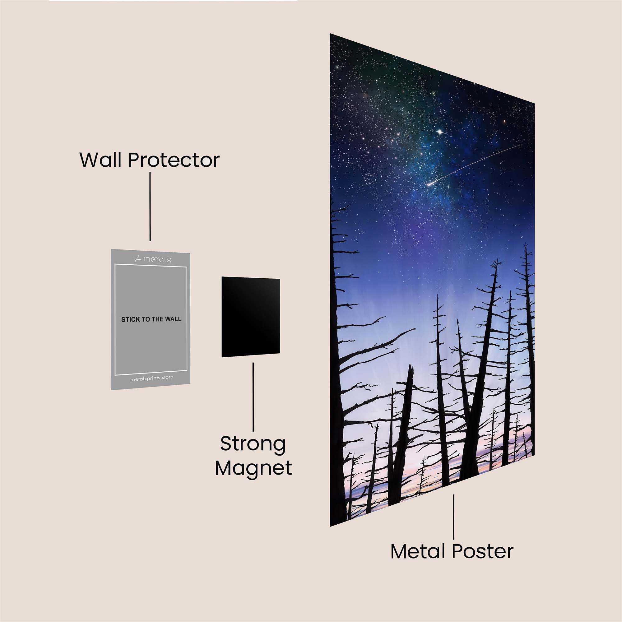 Starlit Desolation Safe Wall Magnetic / M