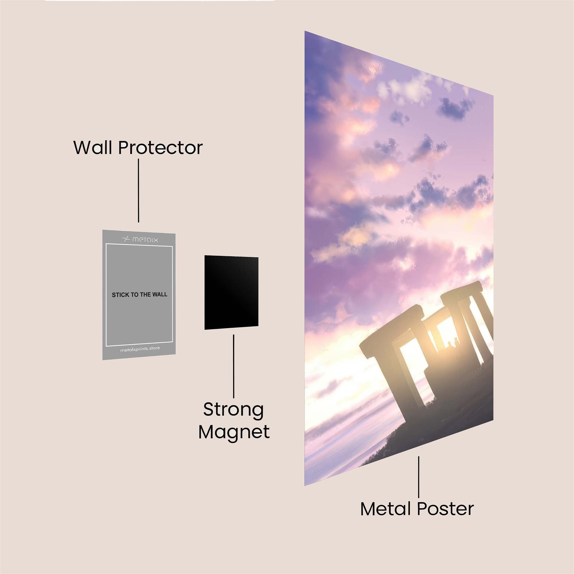 Stonehenge Serenity Safe Wall Magnetic / M