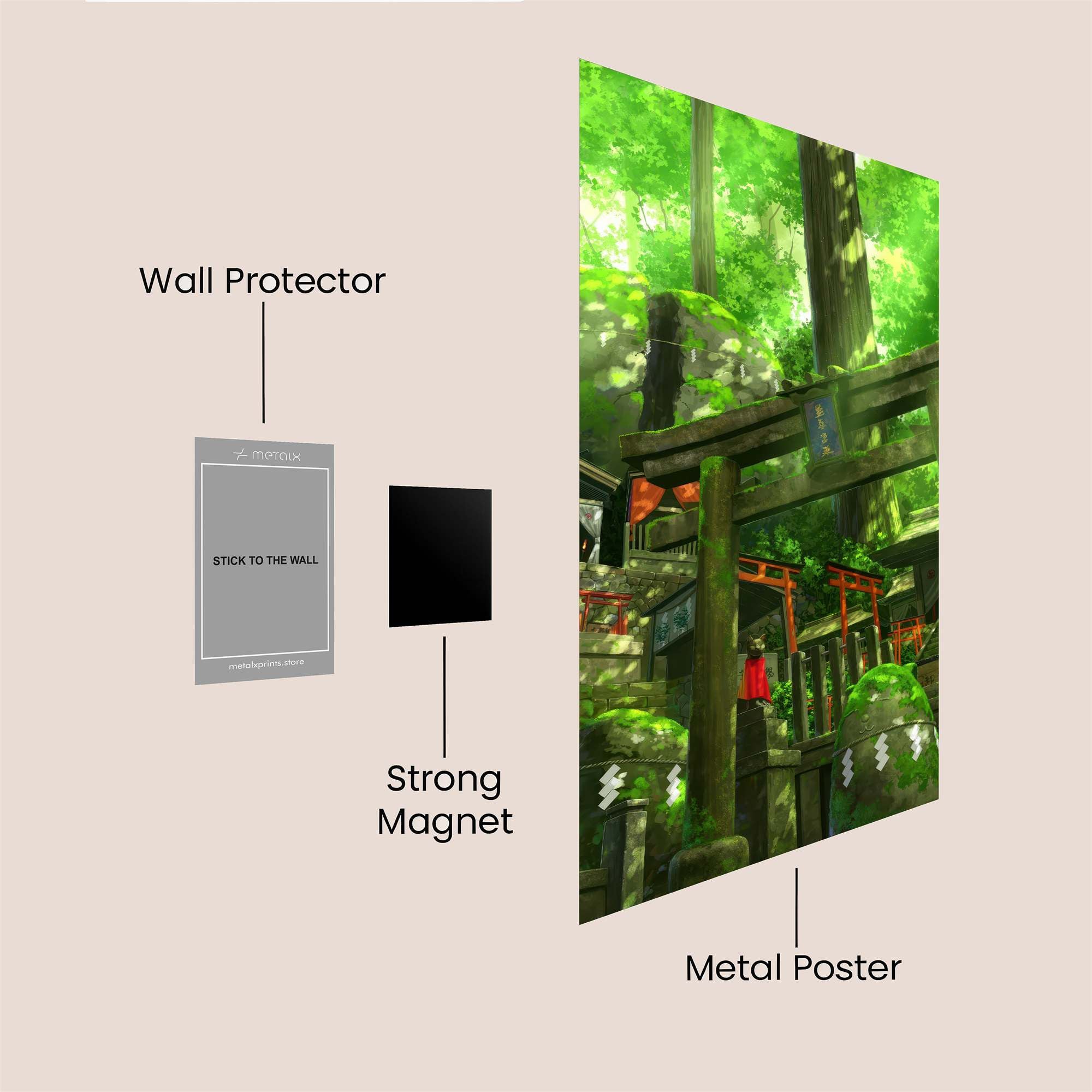 Forest Serenity Safe Wall Magnetic / M