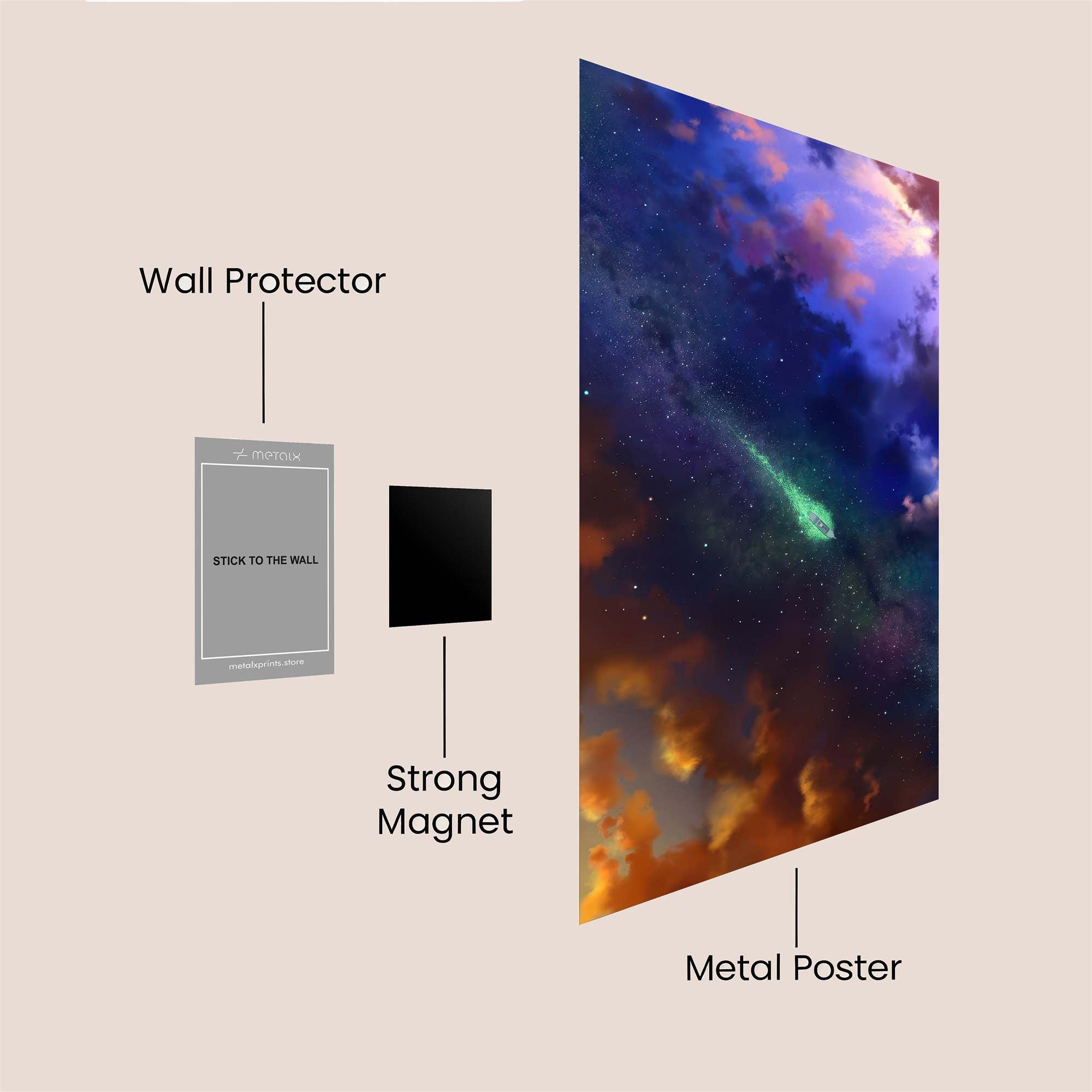 Cosmic Serenity Safe Wall Magnetic / M