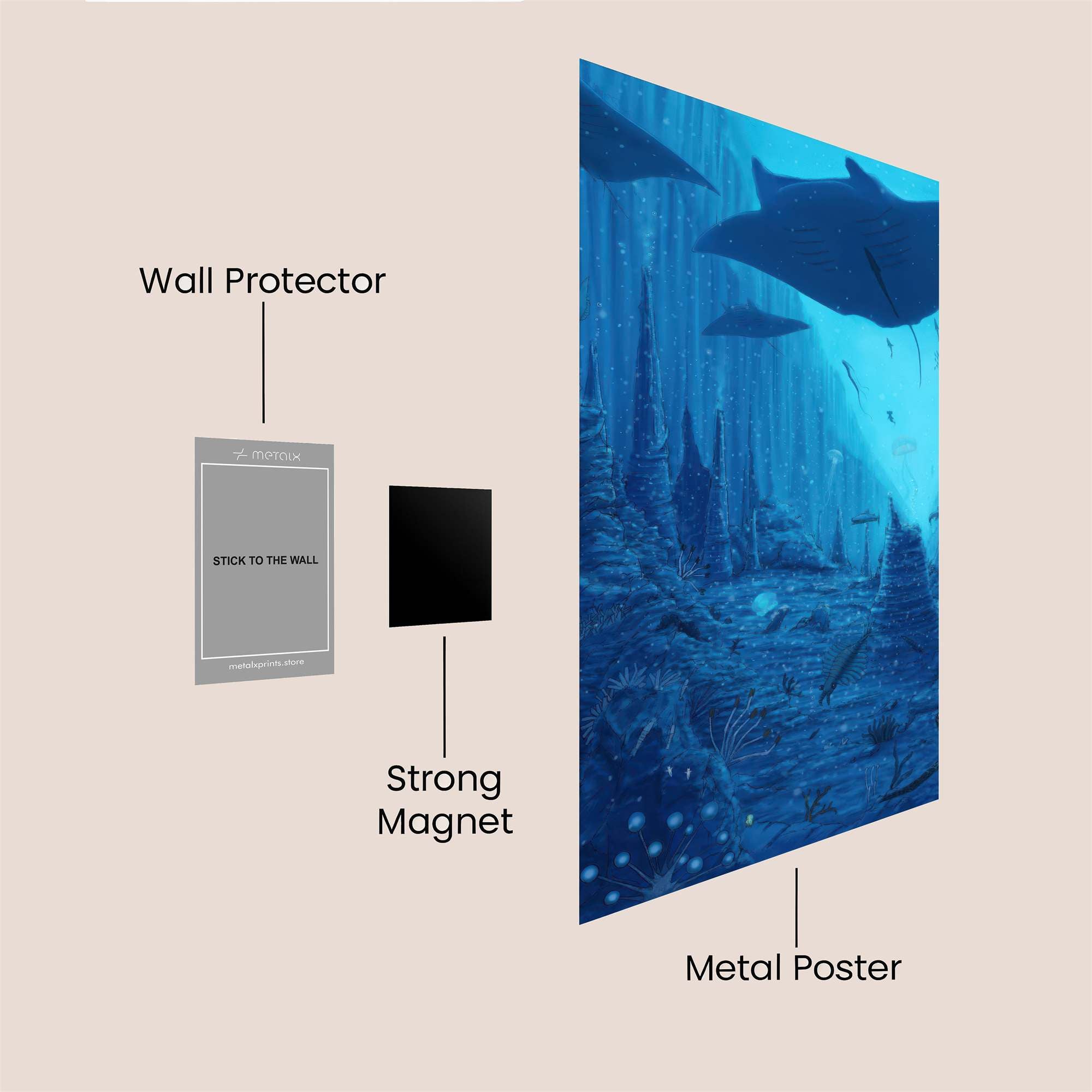 Manta Majestic Safe Wall Magnetic / M