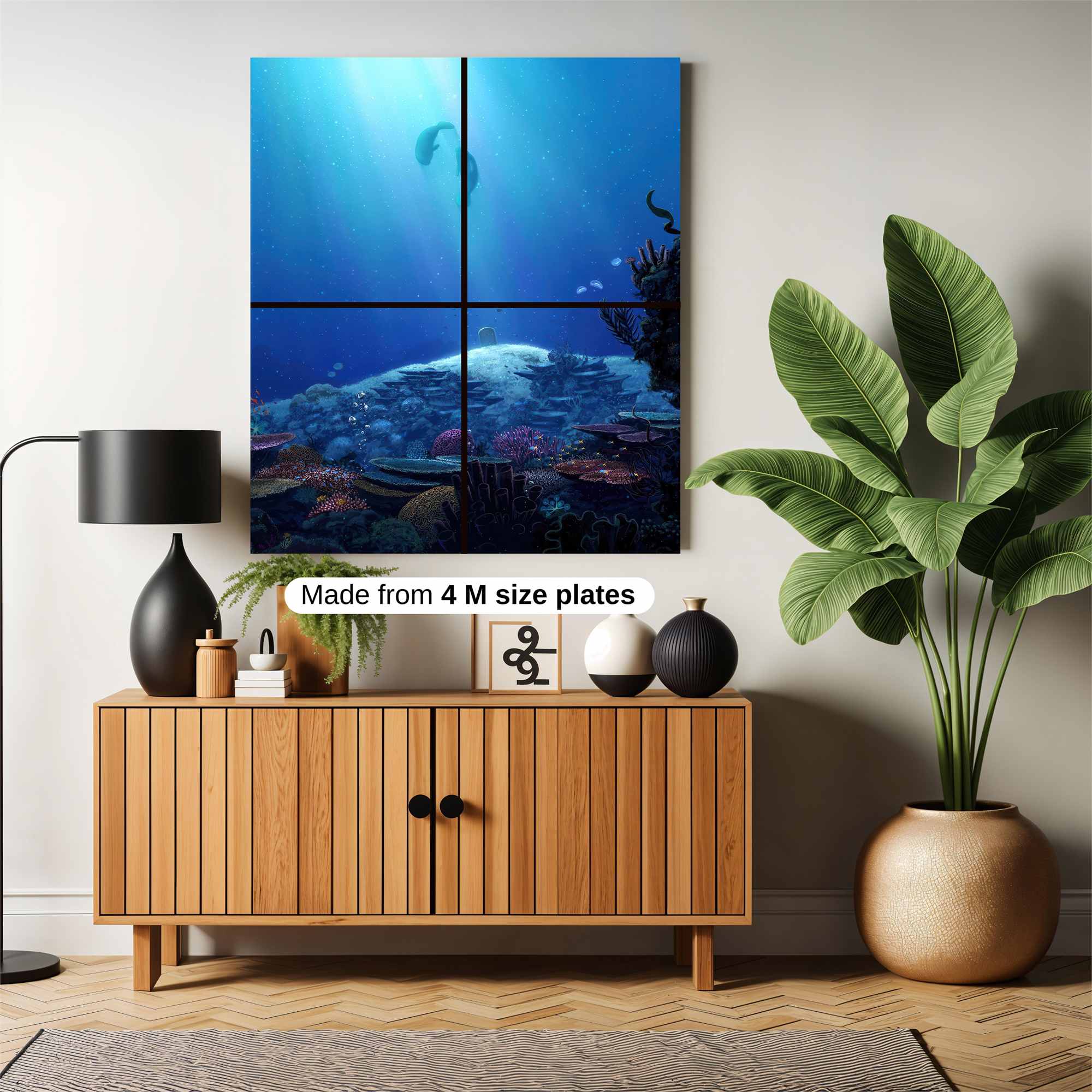 Dolphins Serene Safe Wall Magnetic / M