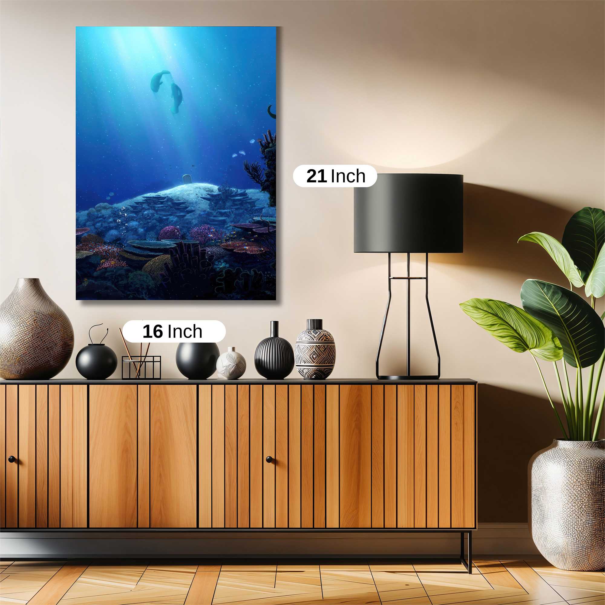 Dolphins Serene Safe Wall Magnetic / M