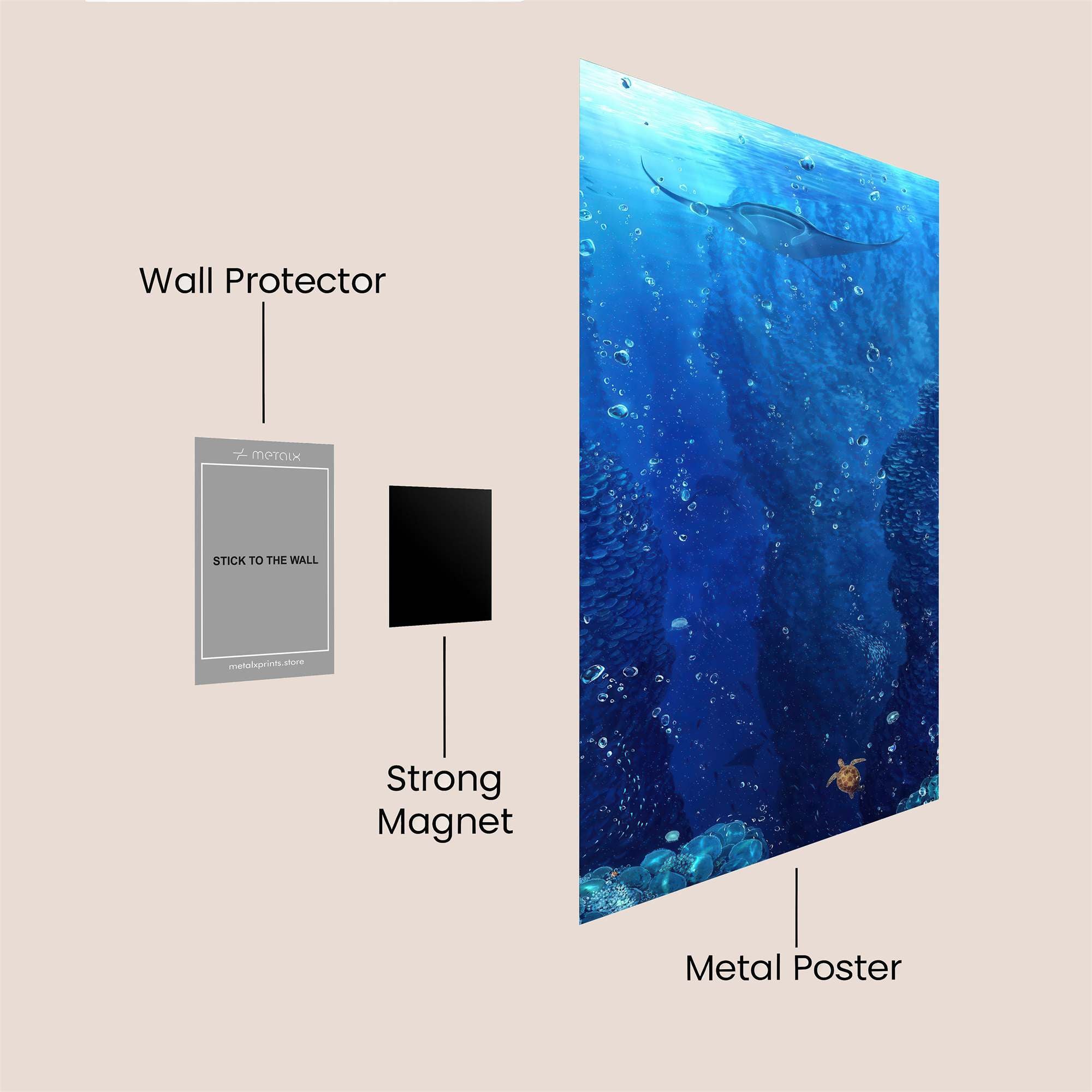 Manta Tranquility Safe Wall Magnetic / M