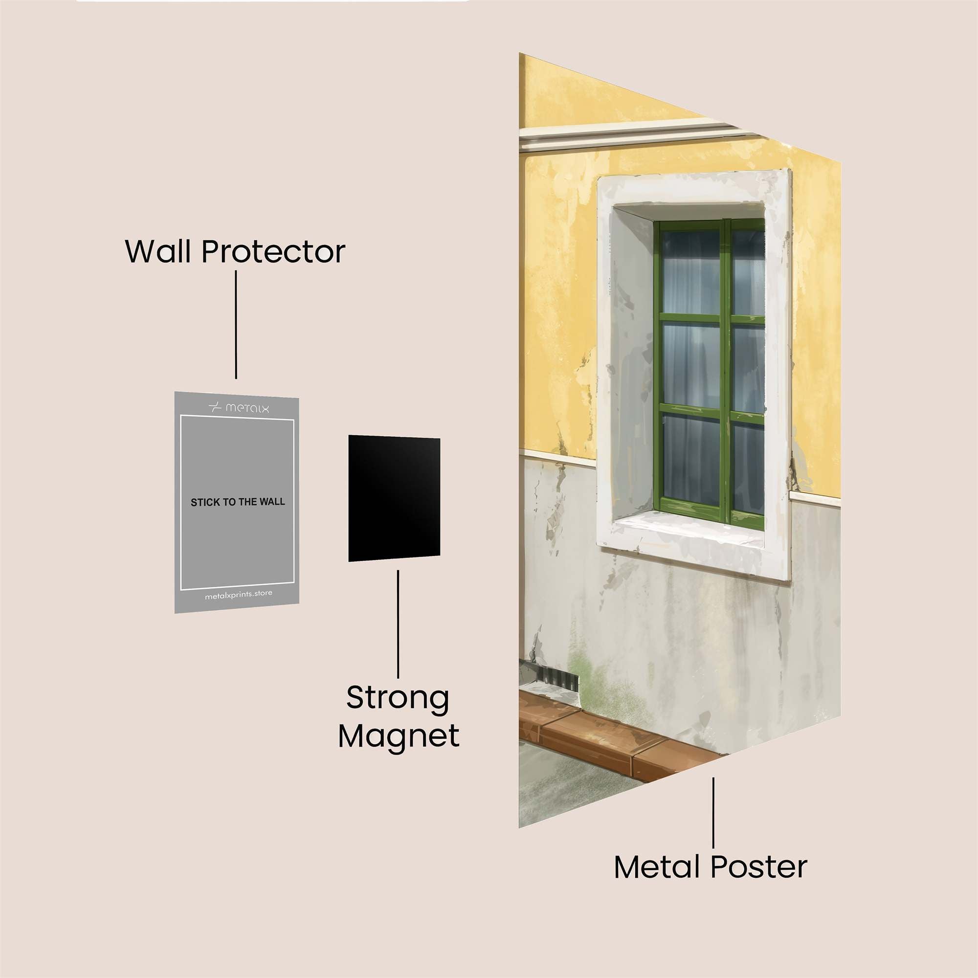Window Serenity Safe Wall Magnetic / M