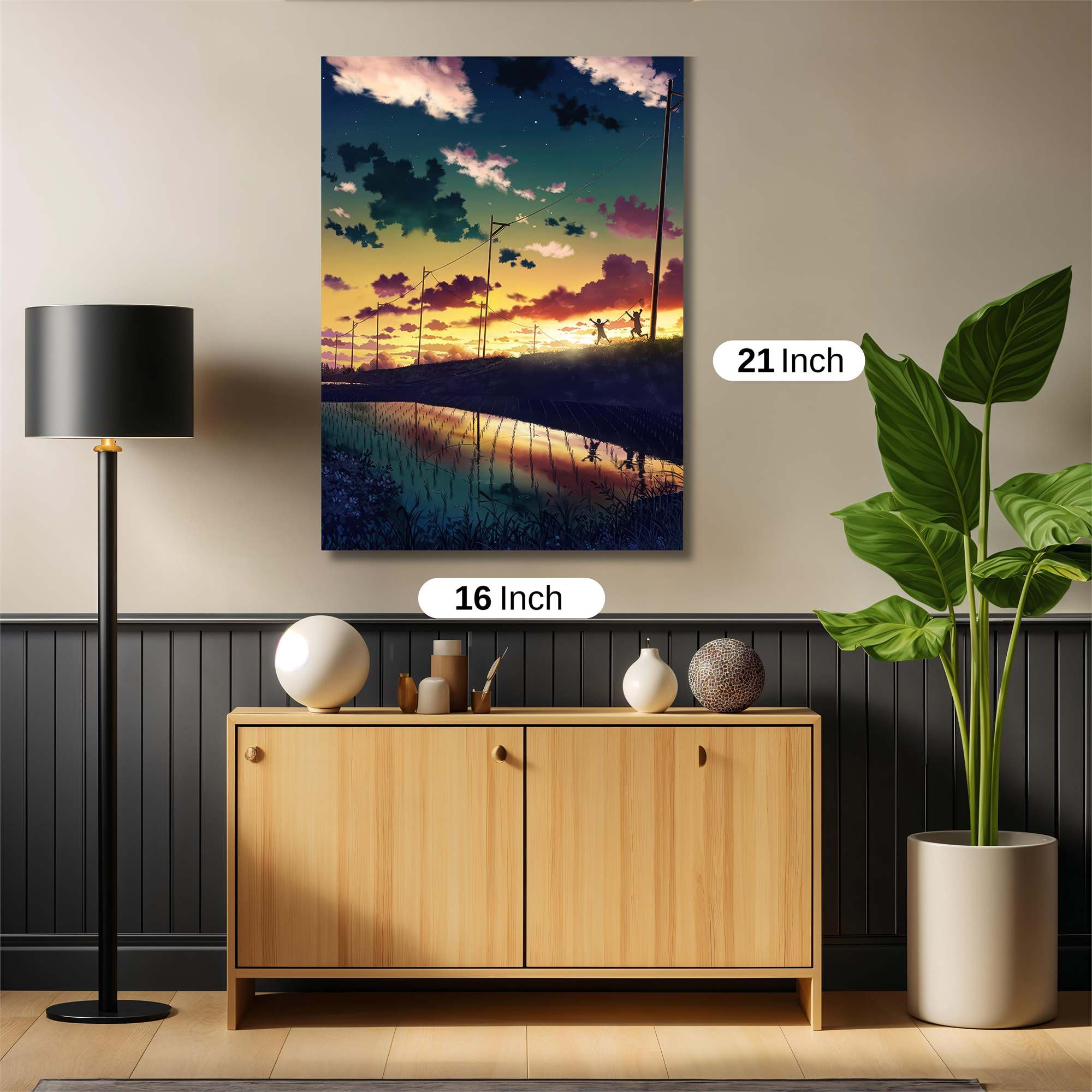 Sunset Serenity Safe Wall Magnetic / M
