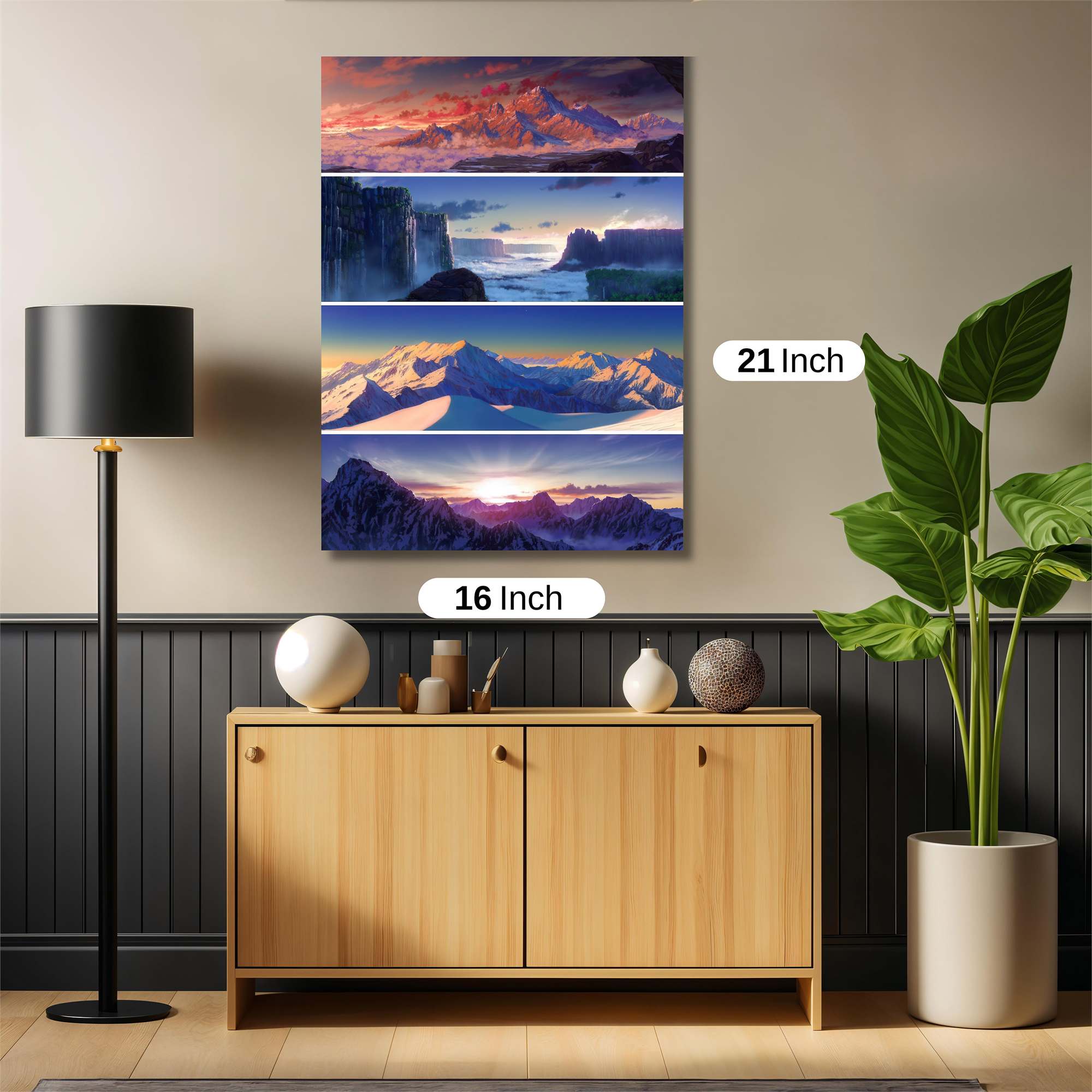 Mountain Serenity Safe Wall Magnetic / M