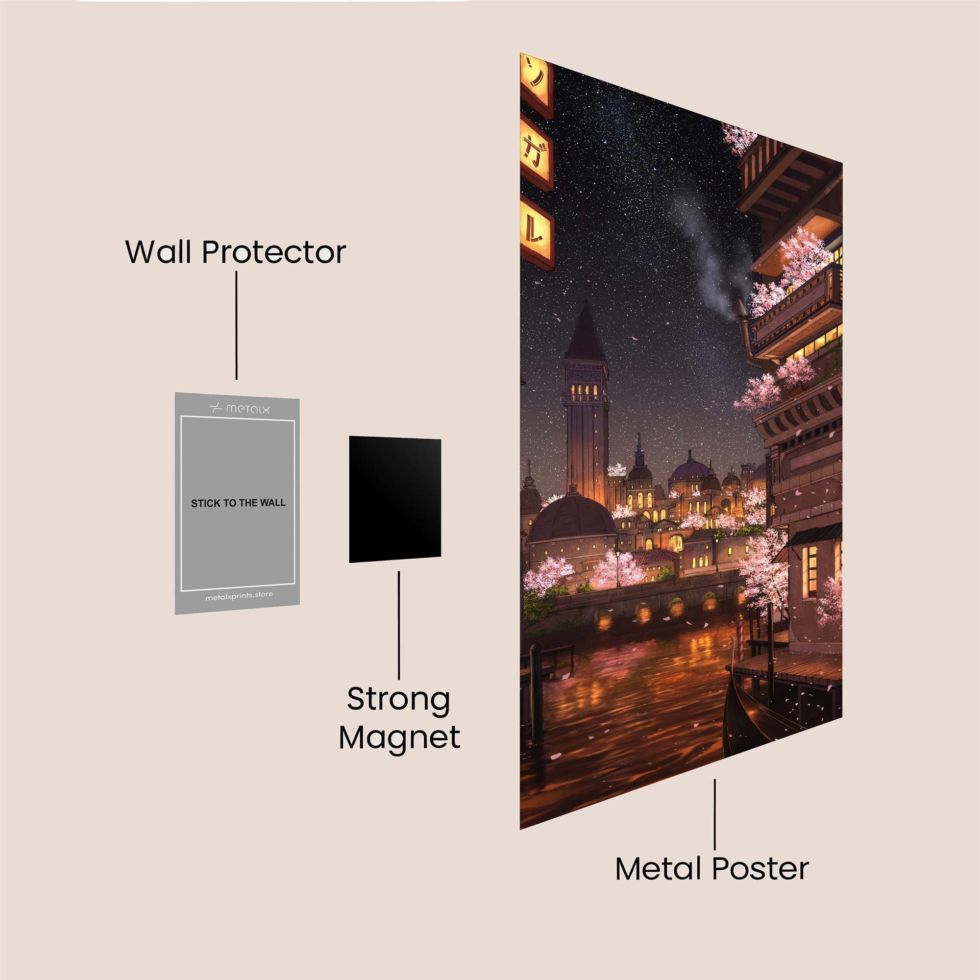 Venice Dreamscape Safe Wall Magnetic / M