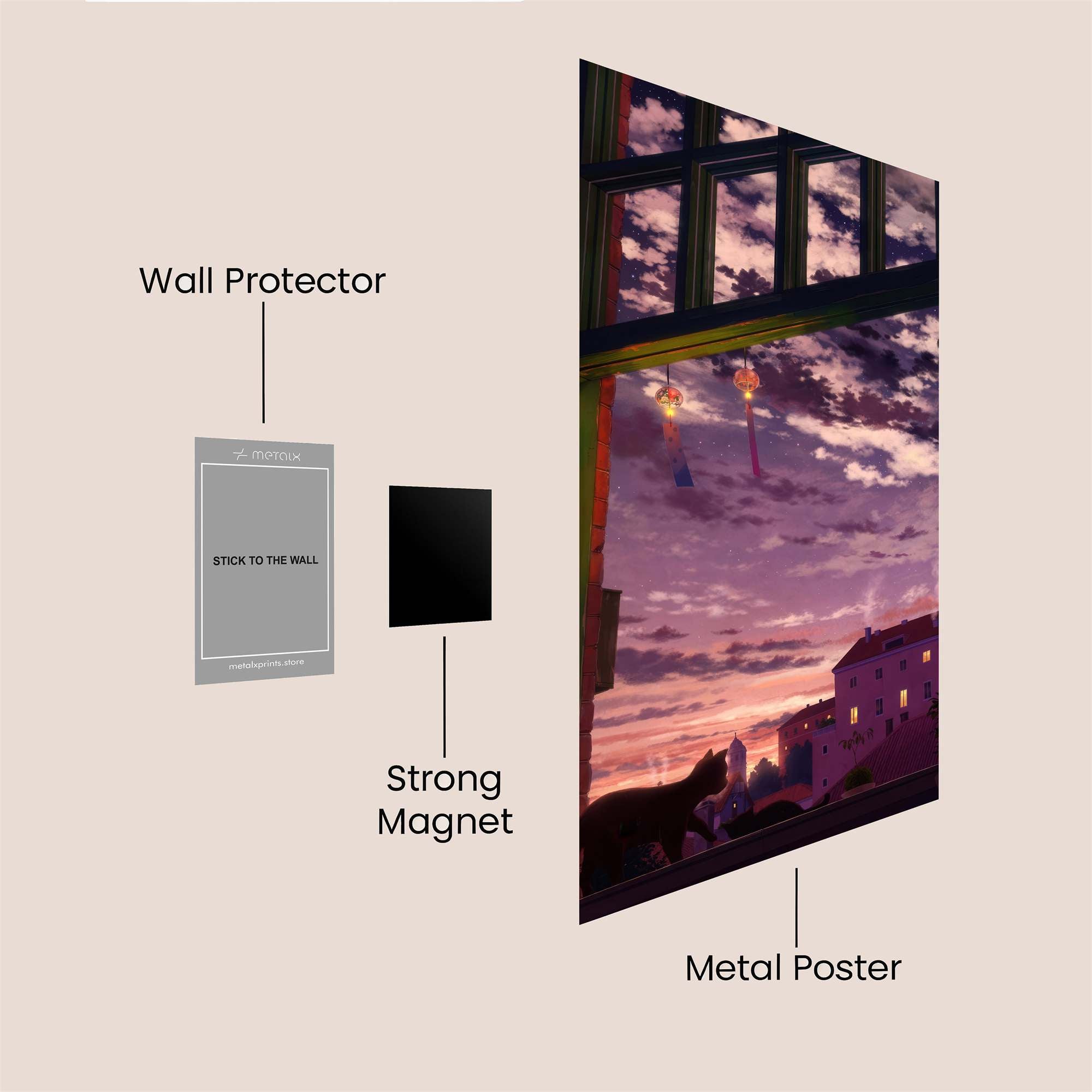 Skyward Serenity Safe Wall Magnetic / M