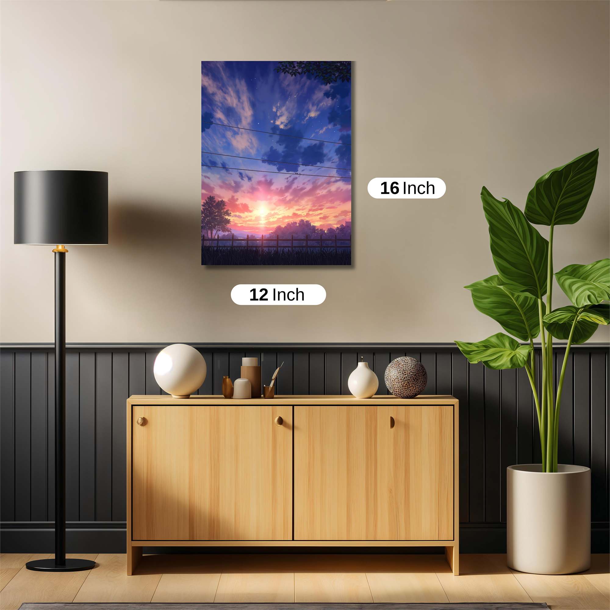 Sunset Serenity Safe Wall Magnetic / M