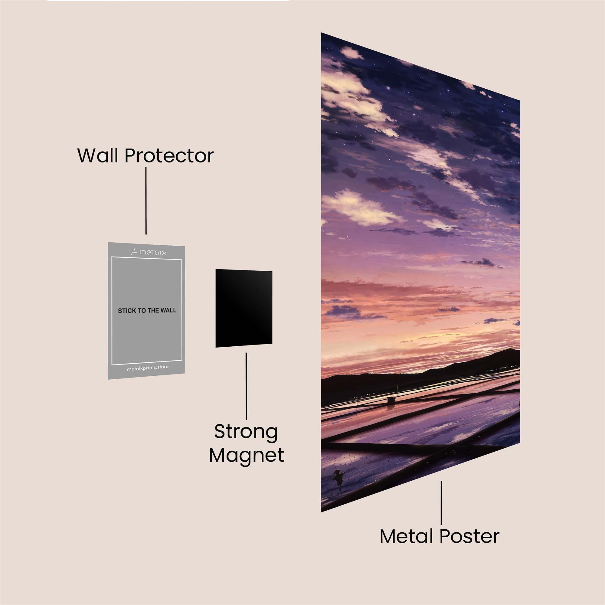 Twilight Serenity Safe Wall Magnetic / M