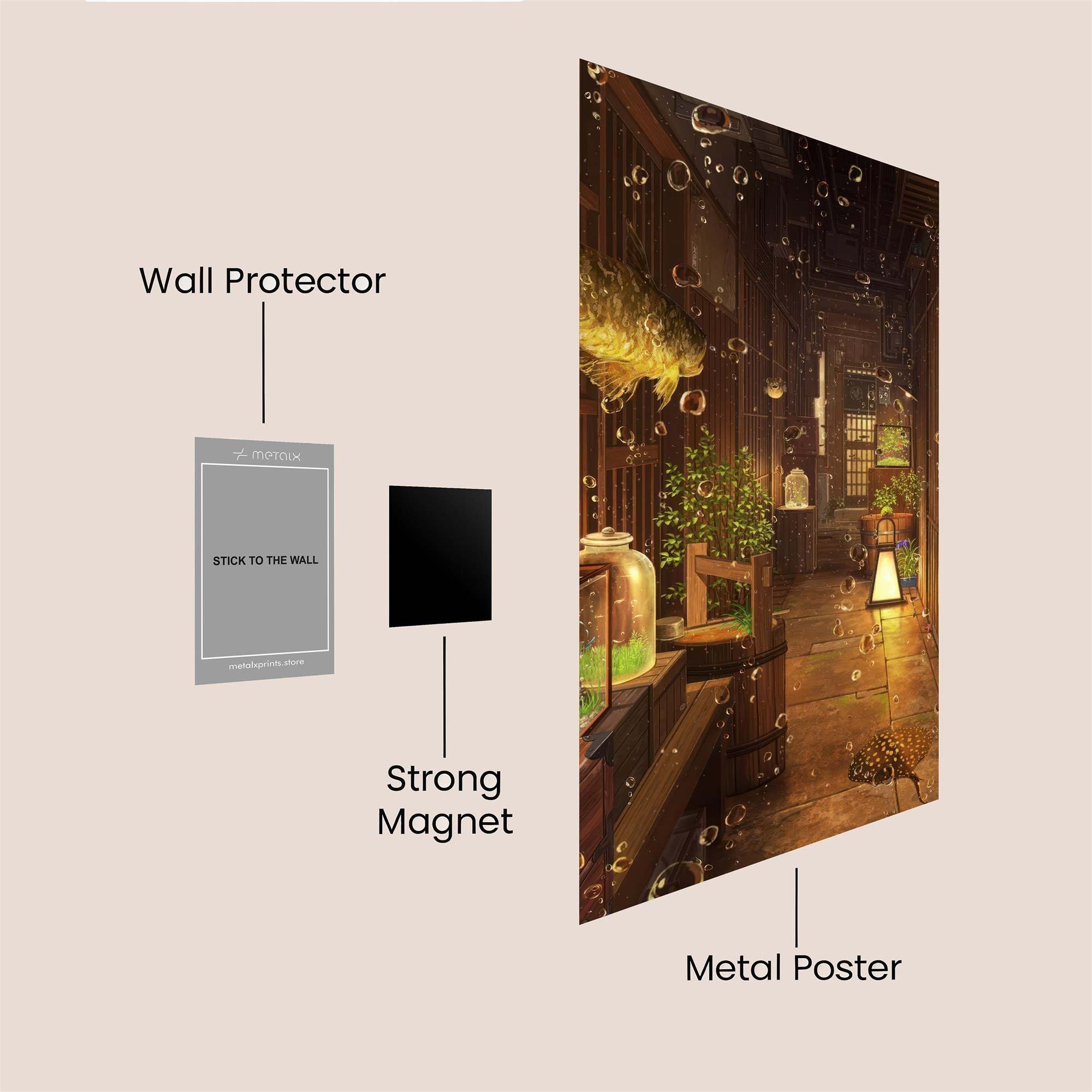 Fish Dream Safe Wall Magnetic / M