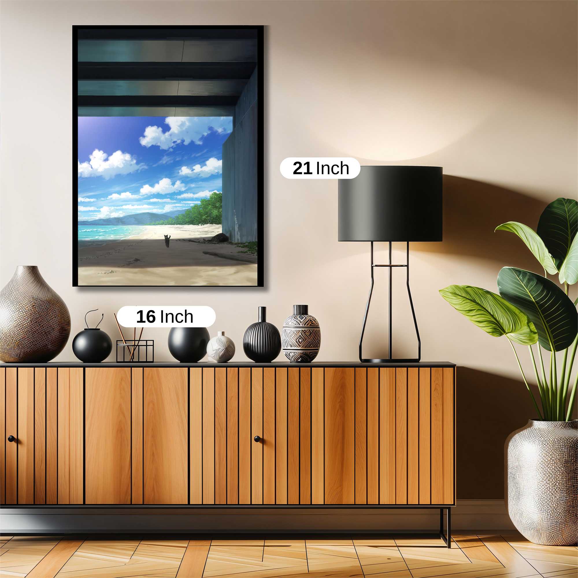 Beach Serene Safe Wall Magnetic / M