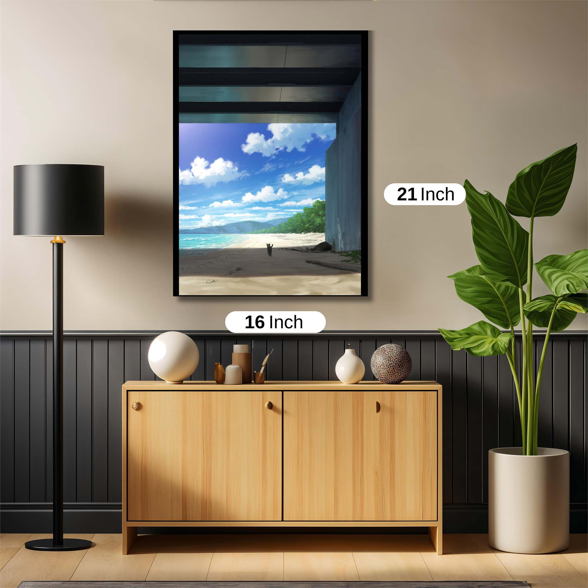 Beach Serene Safe Wall Magnetic / M