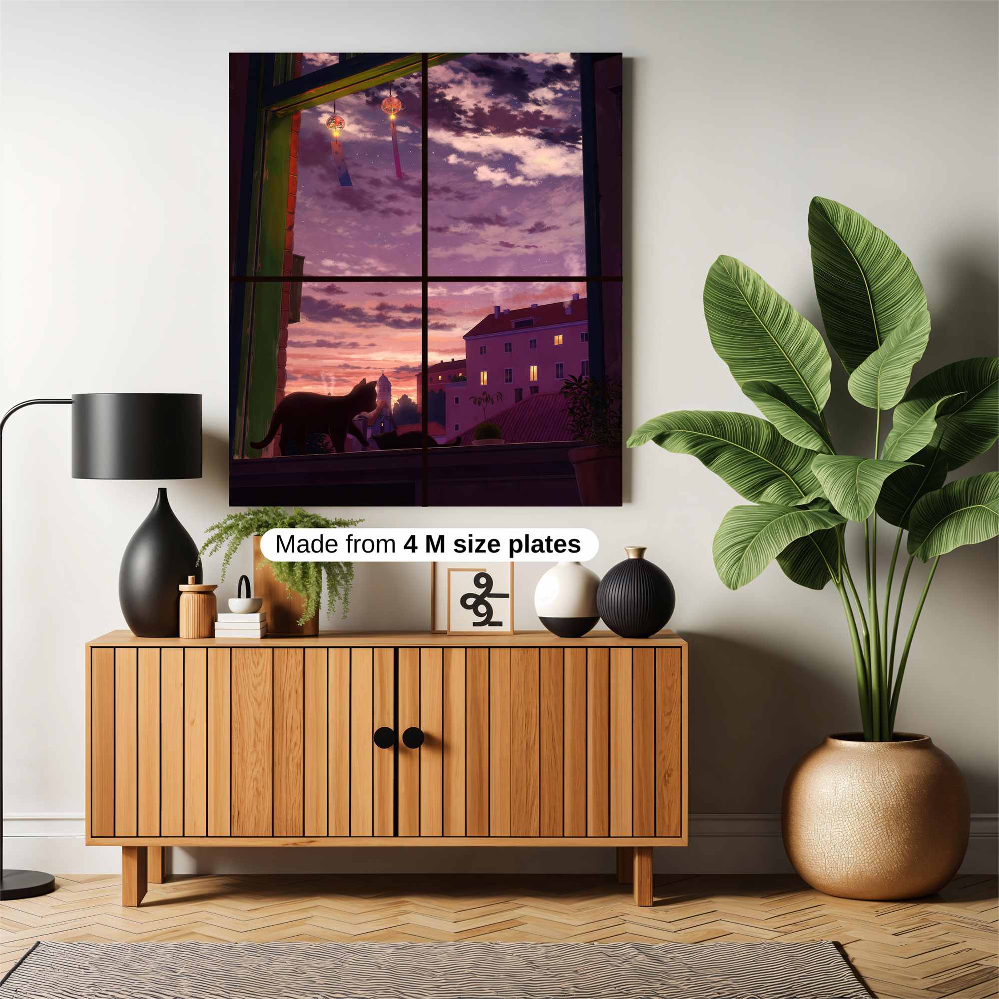 Cat Twilight Safe Wall Magnetic / M