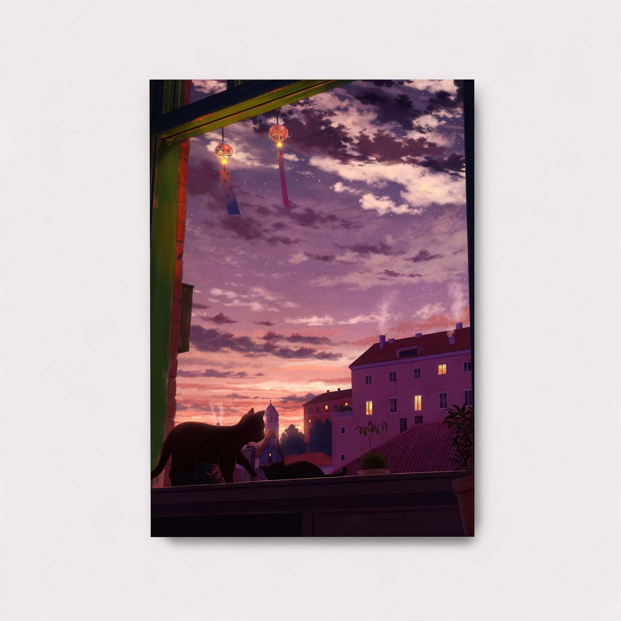 Cat Twilight Safe Wall Magnetic / M