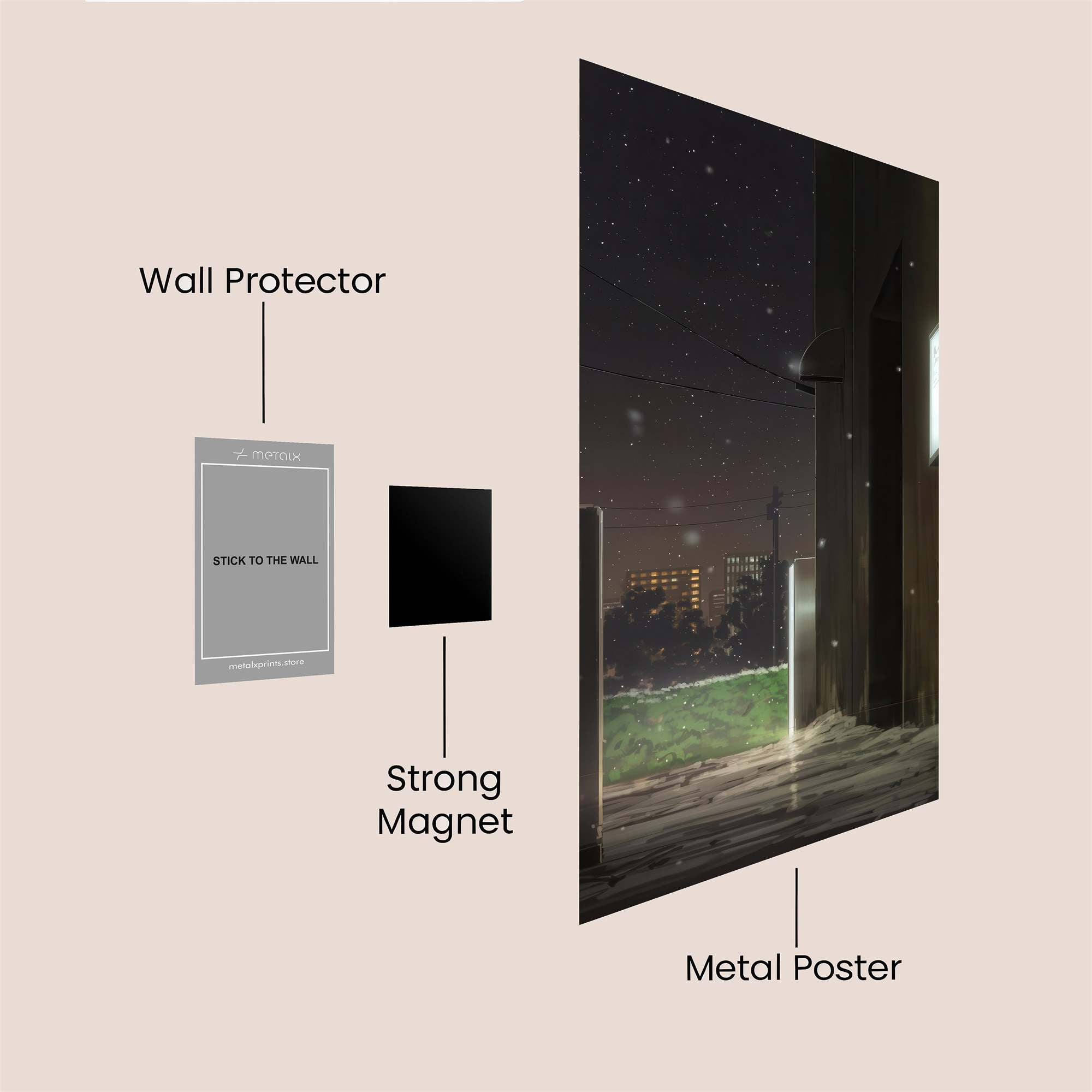 Nightfall Tranquil Safe Wall Magnetic / M