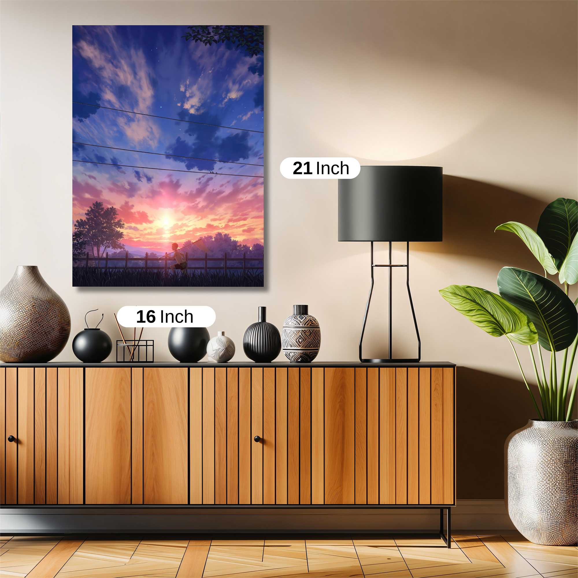 Sunset Serenity Safe Wall Magnetic / M