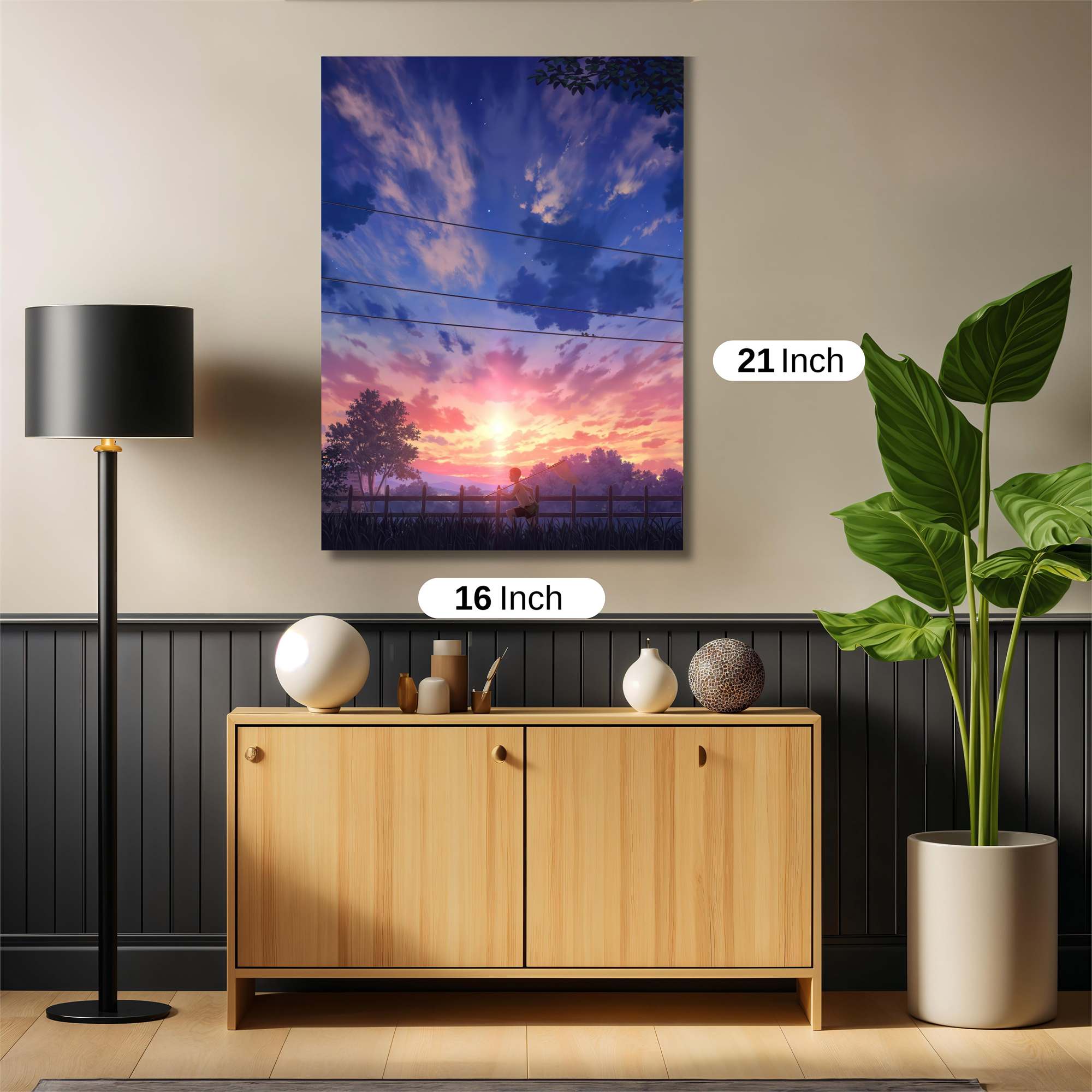 Sunset Serenity Safe Wall Magnetic / M