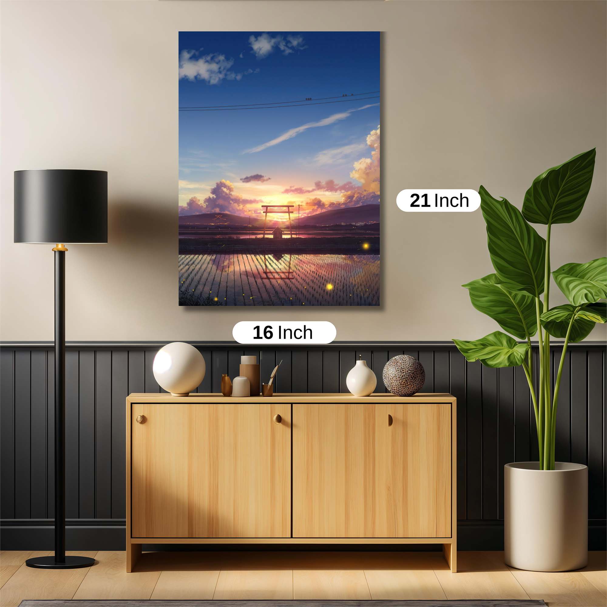 Sunset Serenity Safe Wall Magnetic / M