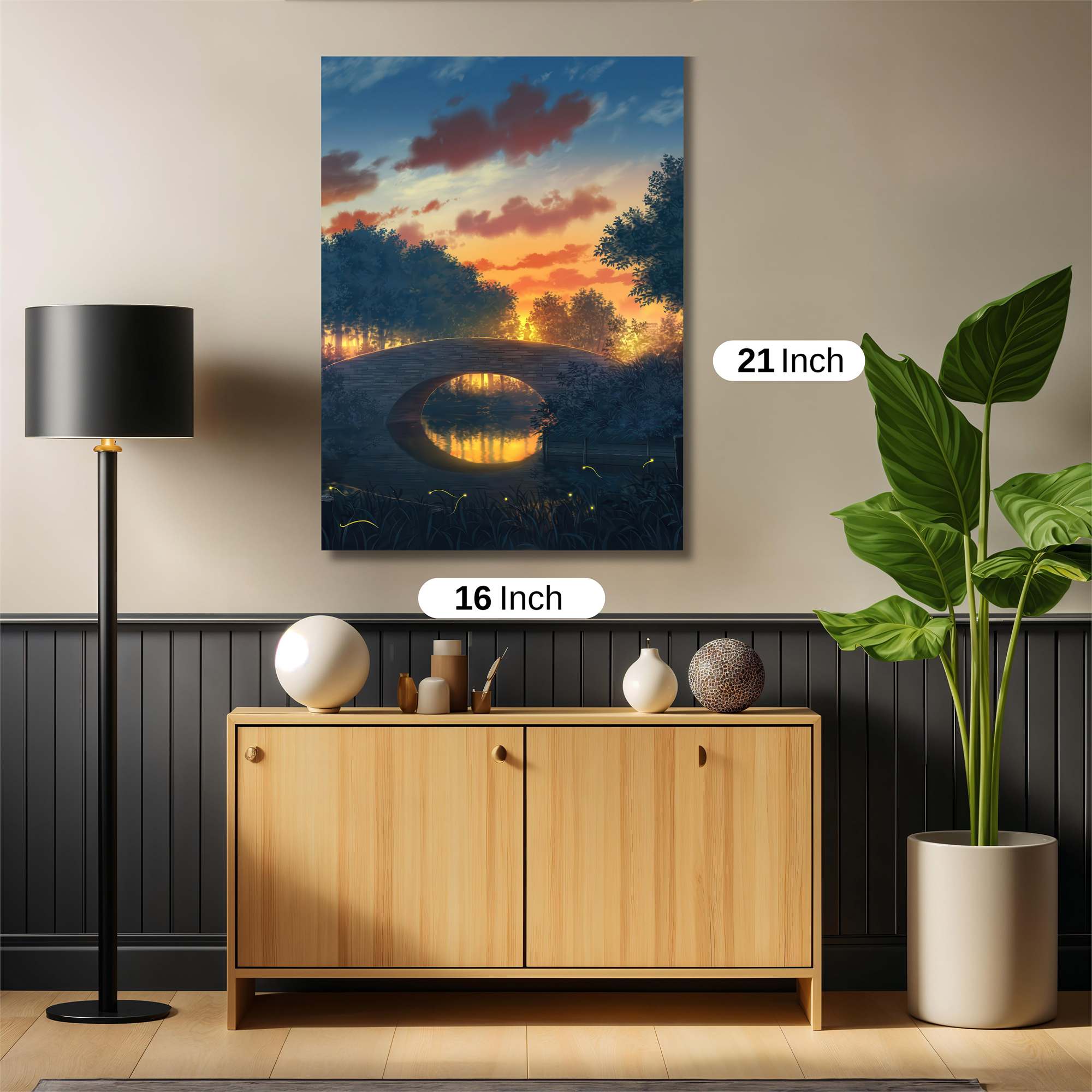Sunset Serenity Safe Wall Magnetic / M