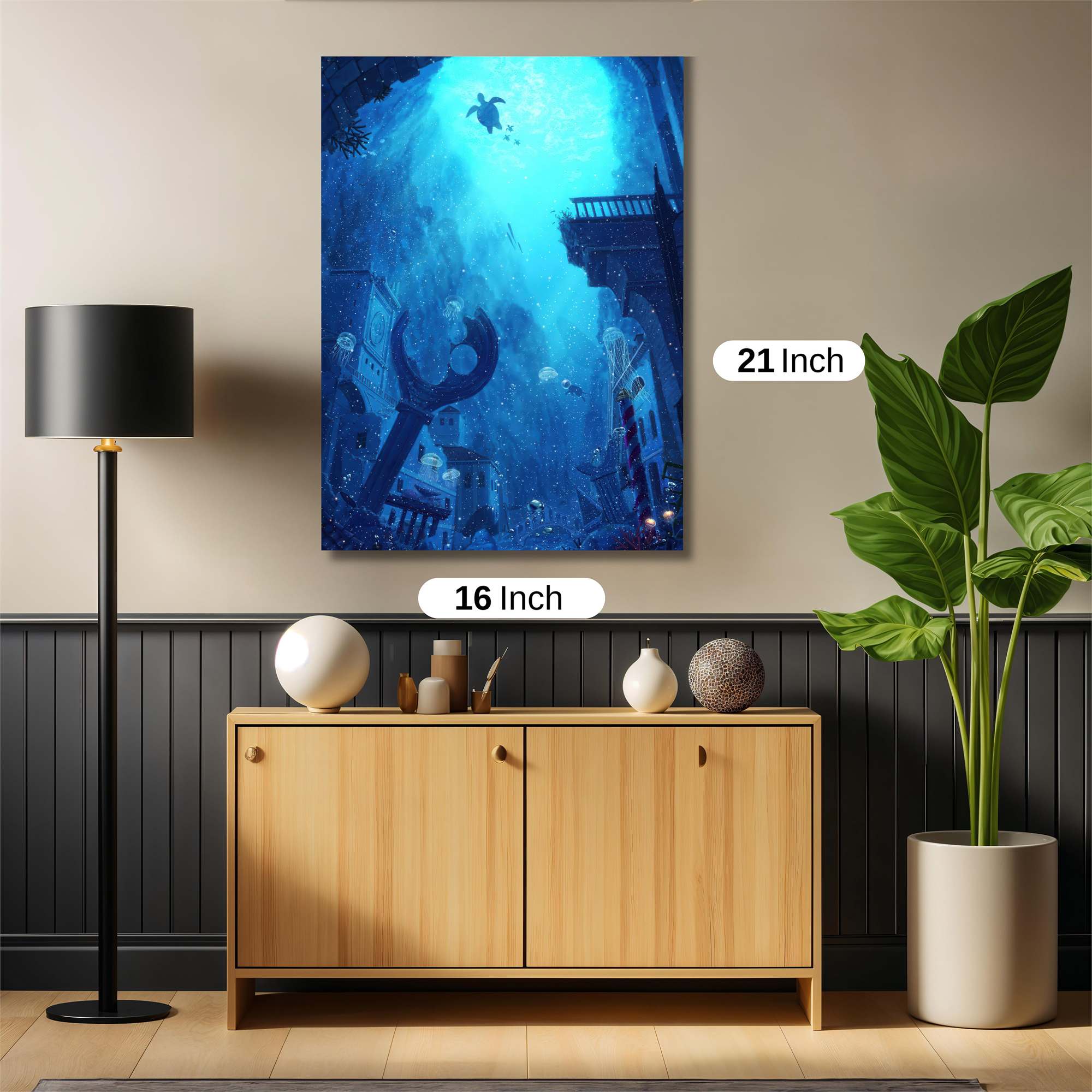 Turtle Tranquil Safe Wall Magnetic / M