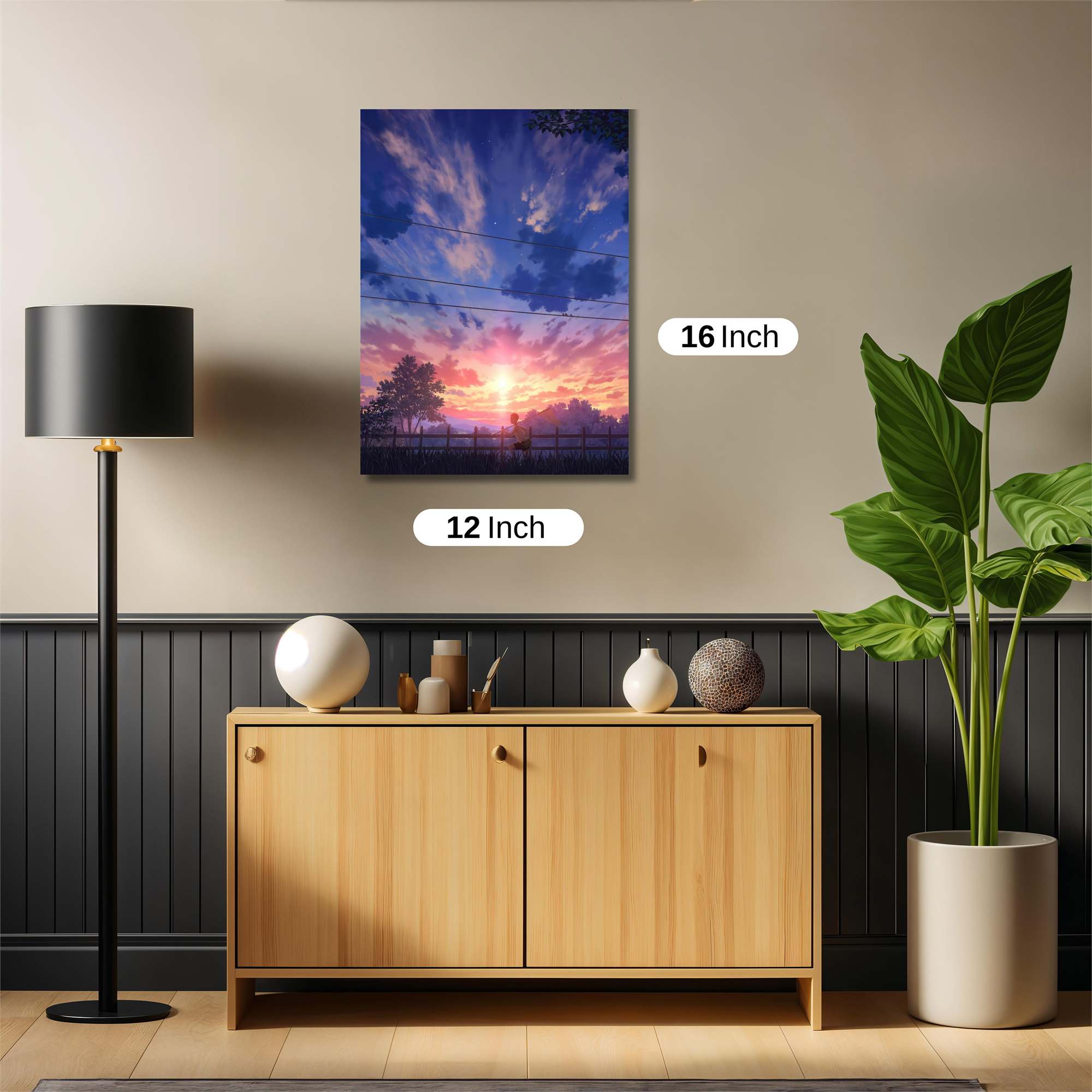 Sunset Serenity Safe Wall Magnetic / M