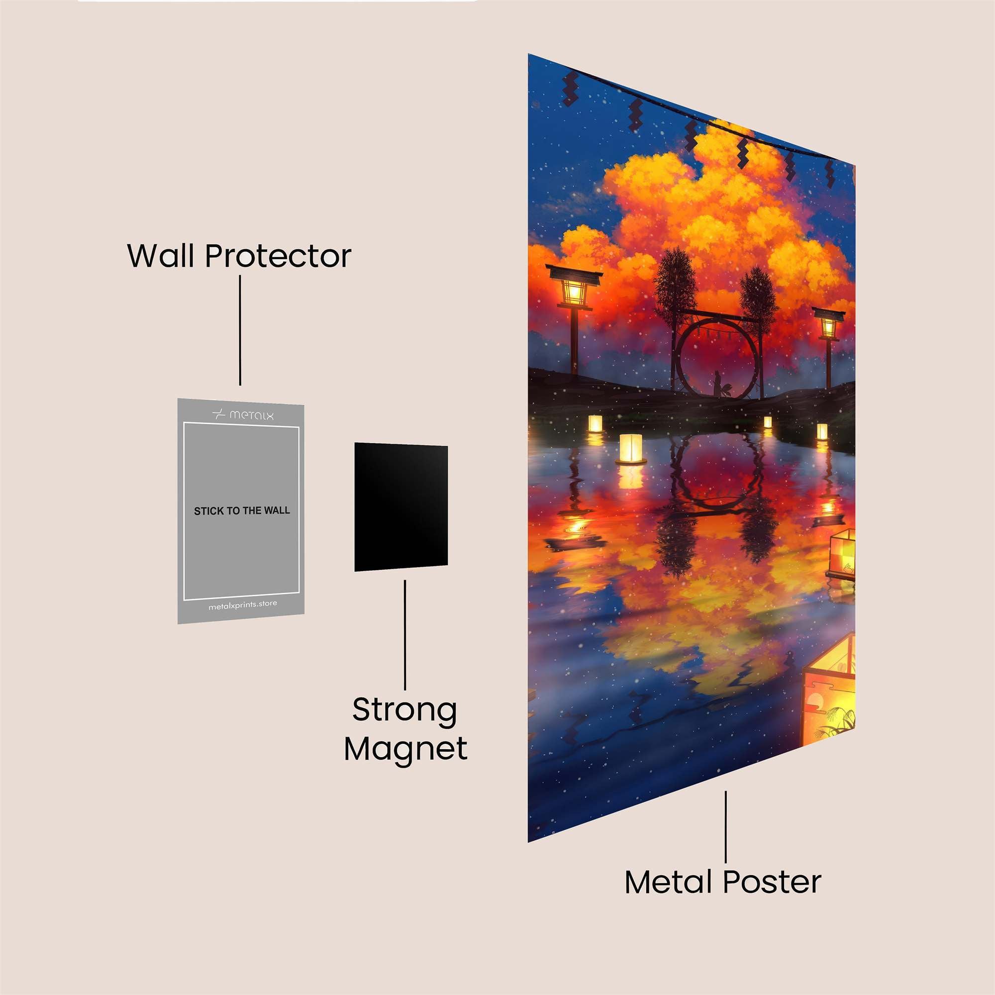 Lantern Serenity Safe Wall Magnetic / M