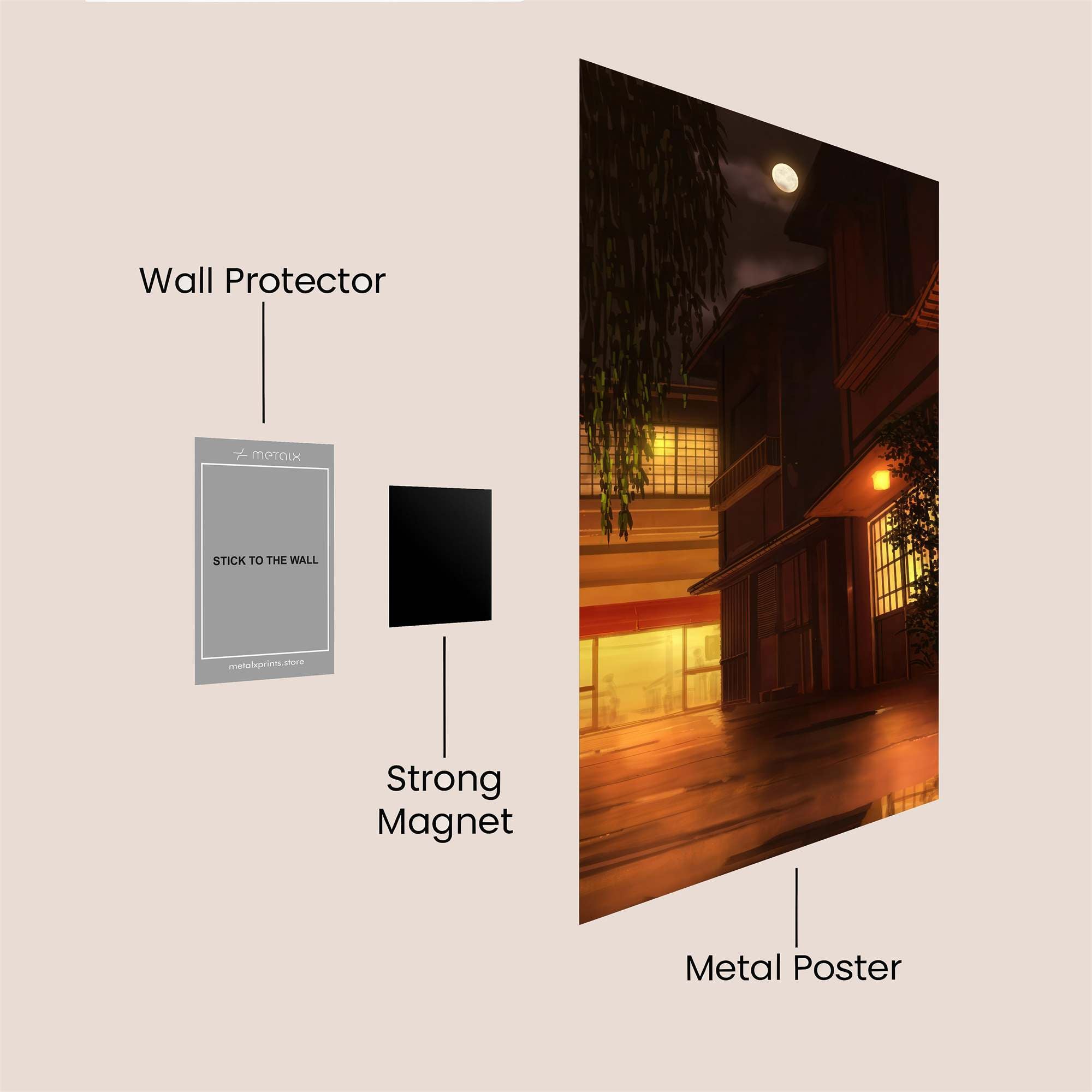 Moonlit Serenity Safe Wall Magnetic / M