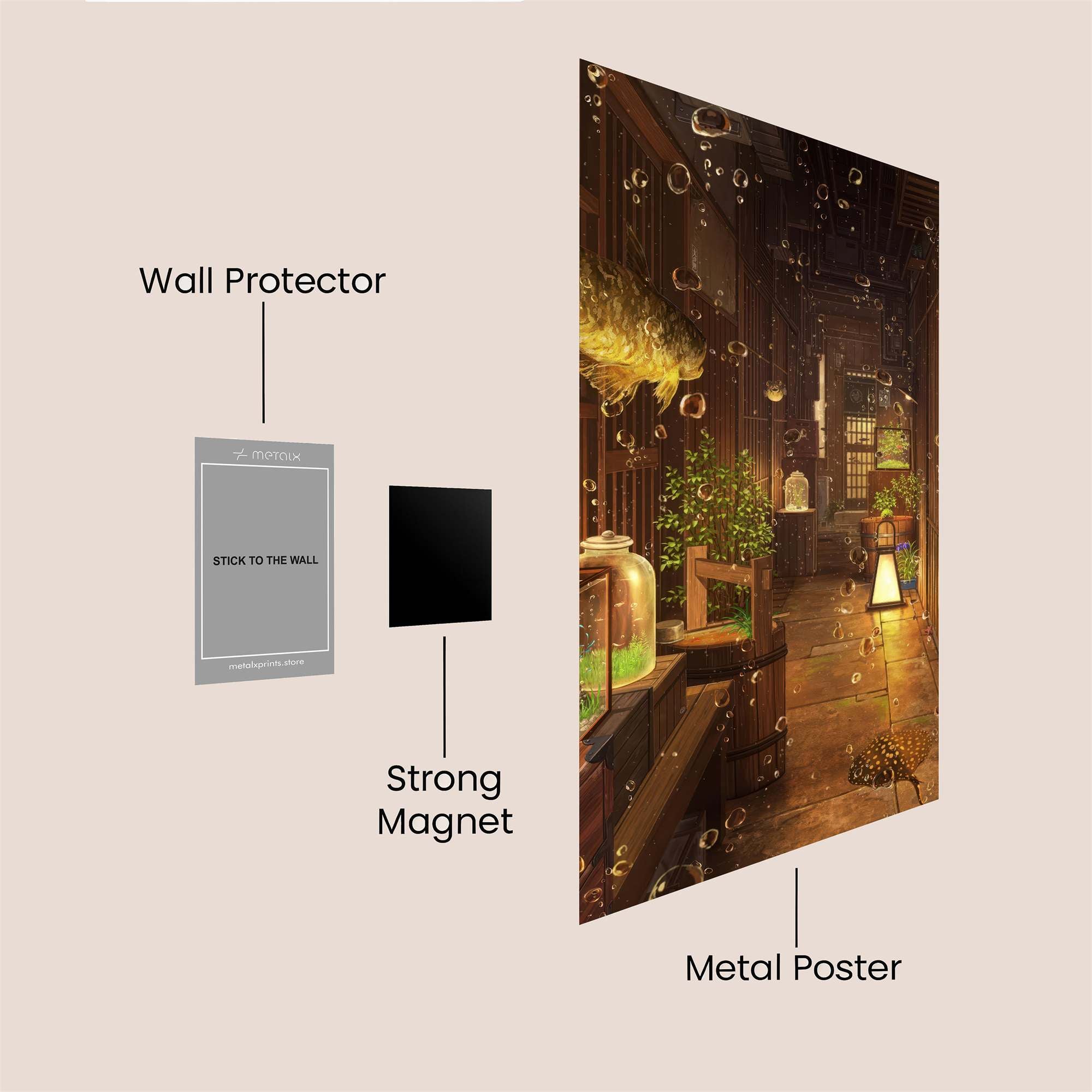 Fish Enchantment Safe Wall Magnetic / M