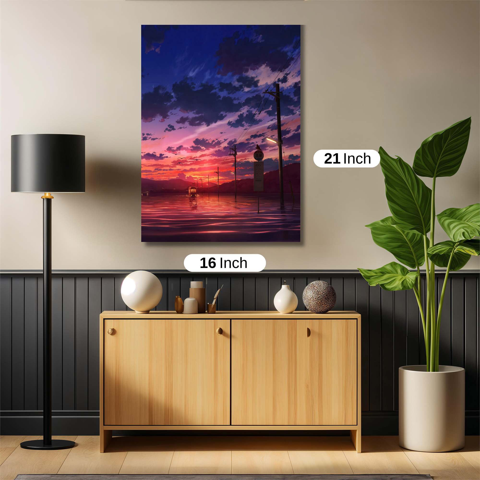 Sunset Serenity Safe Wall Magnetic / M