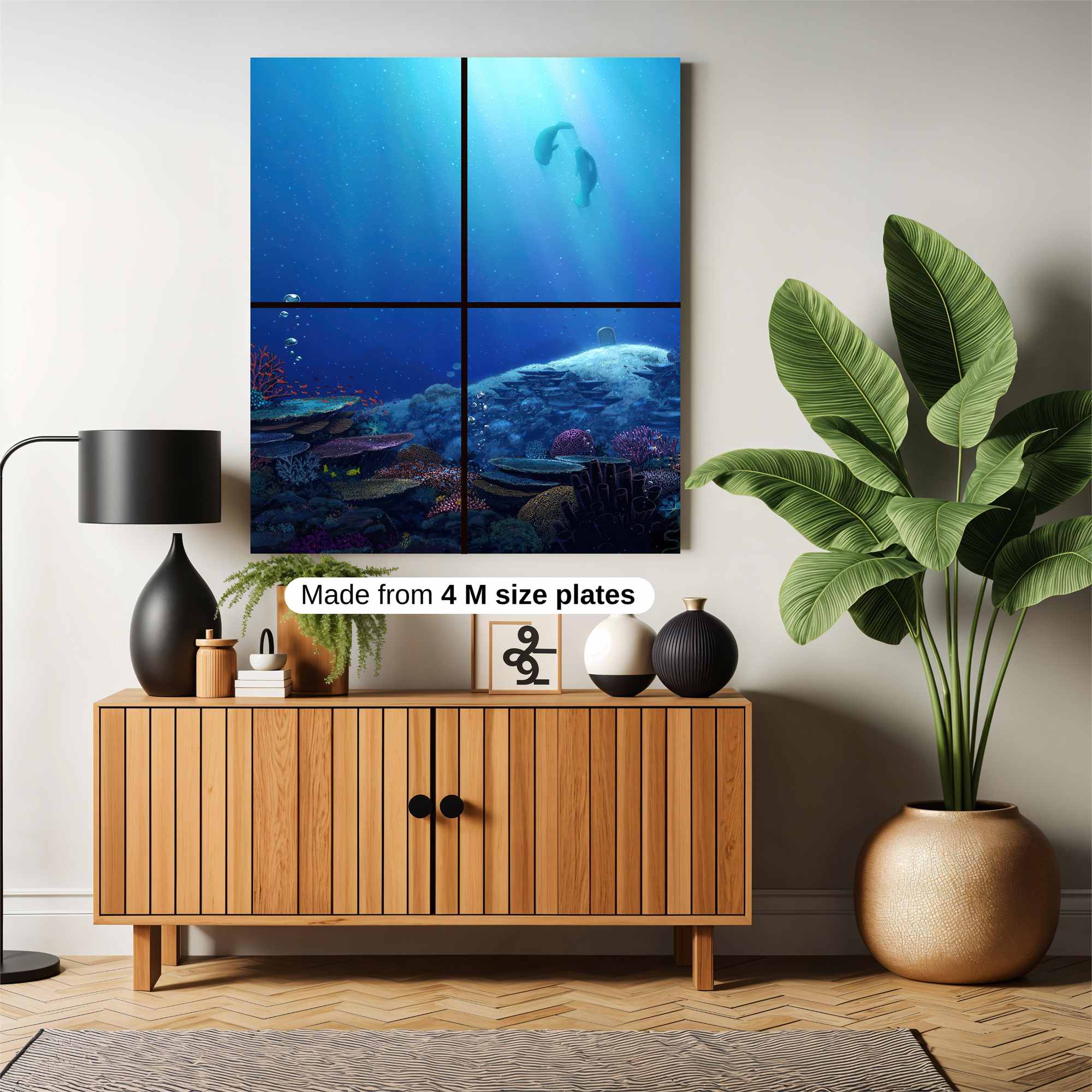 Dolphins Serene Safe Wall Magnetic / M