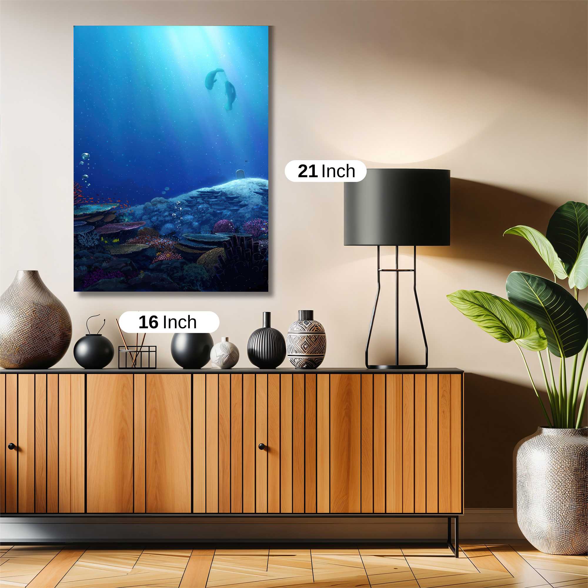 Dolphins Serene Safe Wall Magnetic / M