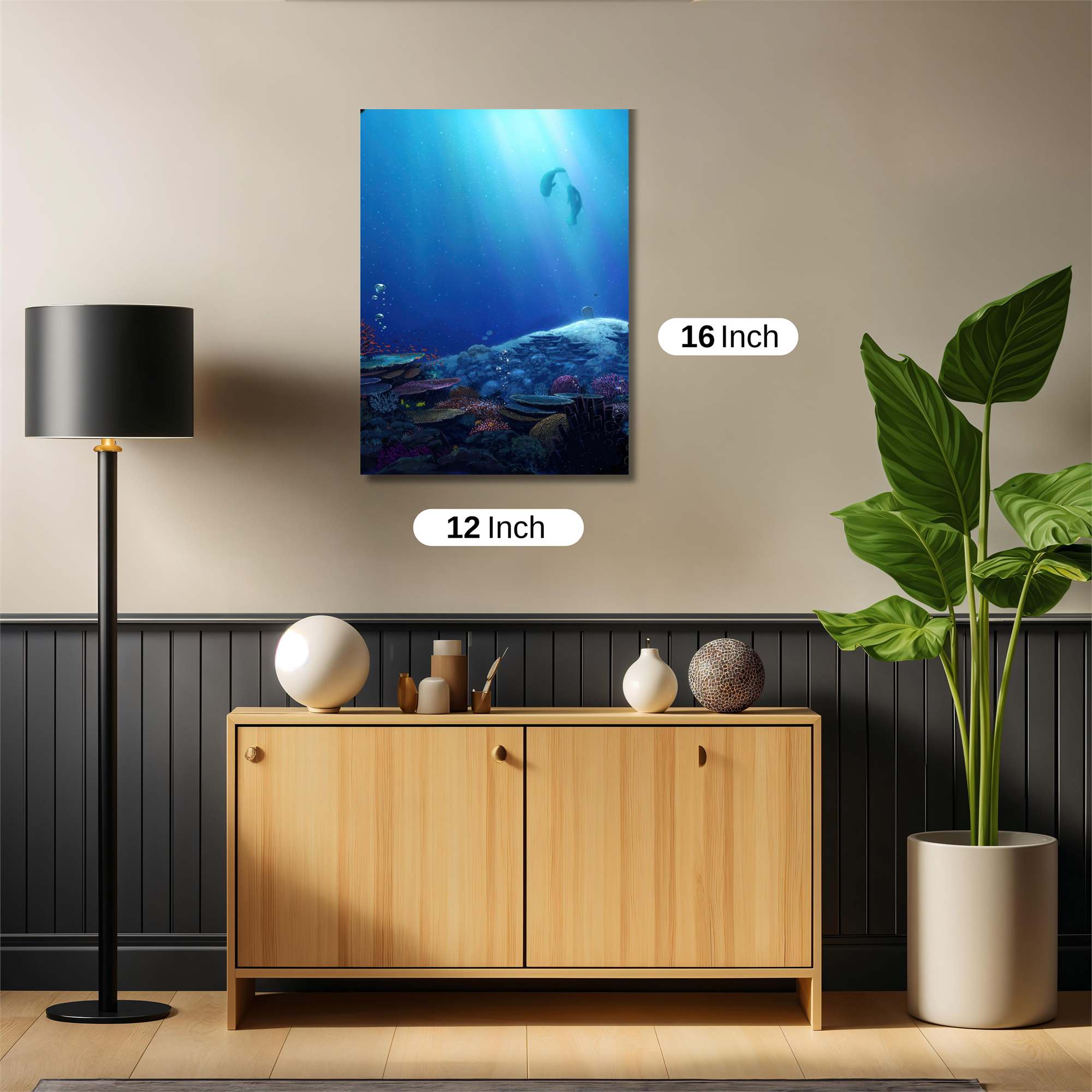Dolphins Serene Safe Wall Magnetic / M