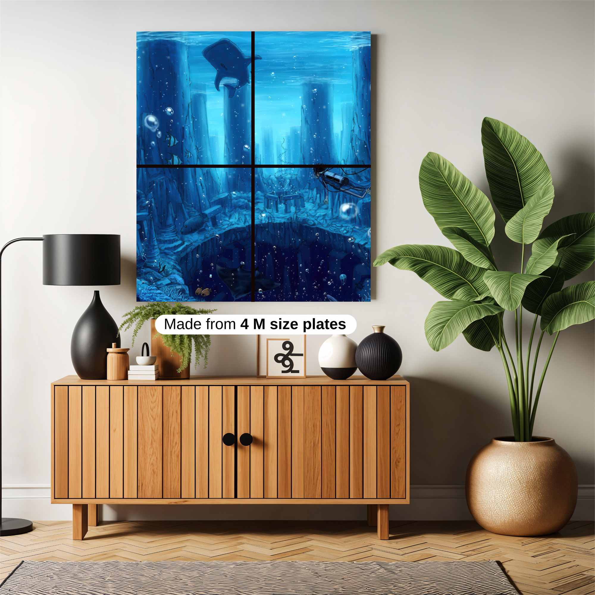 Whale Mystery Safe Wall Magnetic / M