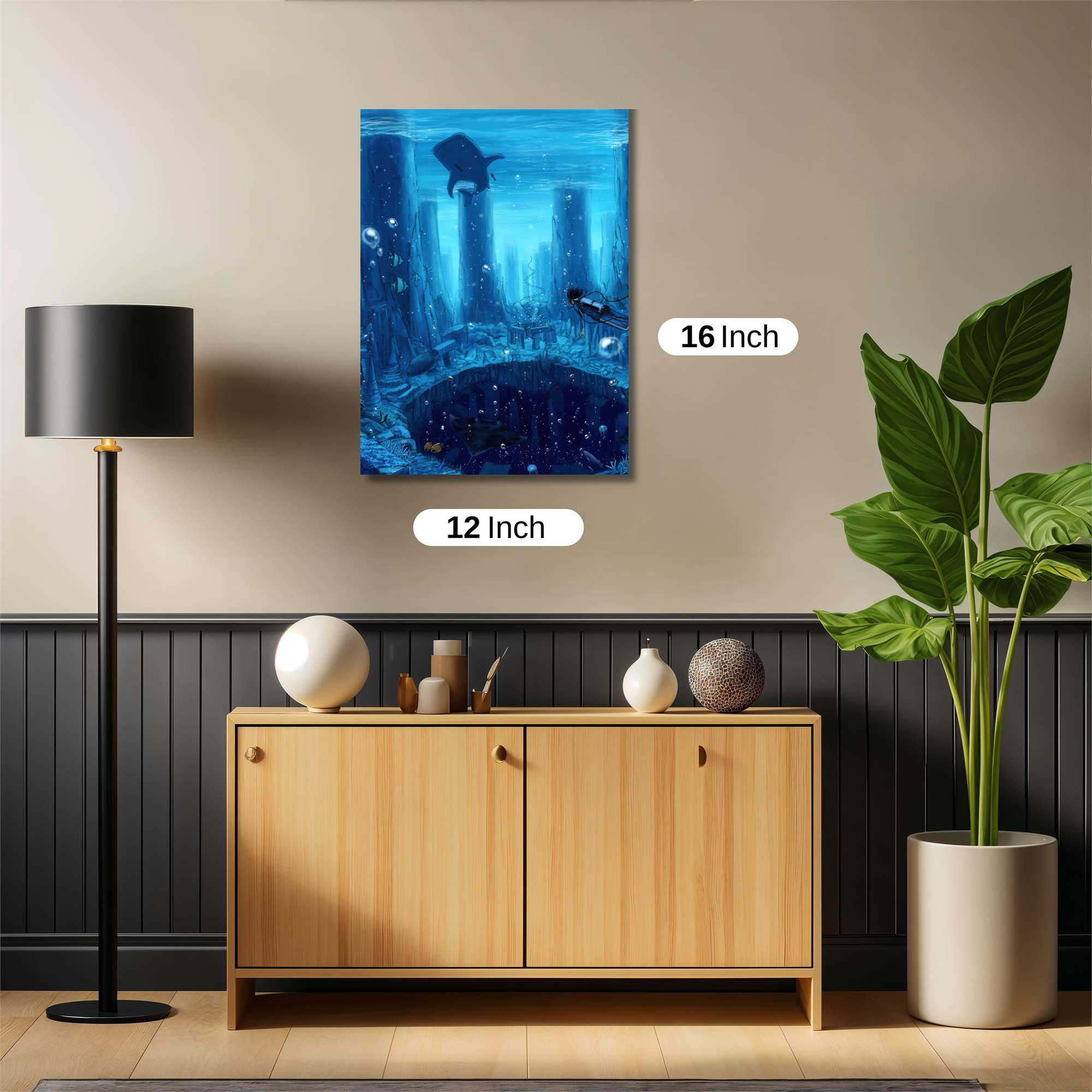 Whale Mystery Safe Wall Magnetic / M