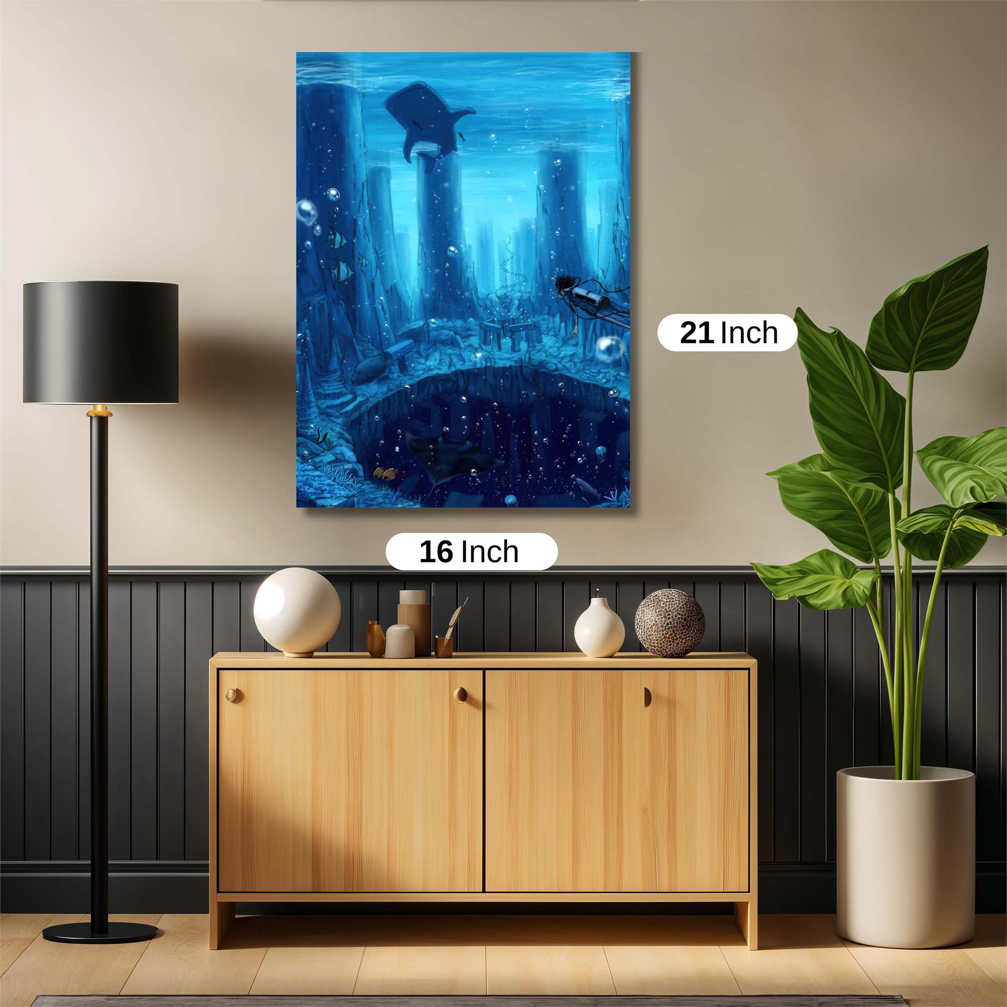 Whale Mystery Safe Wall Magnetic / M