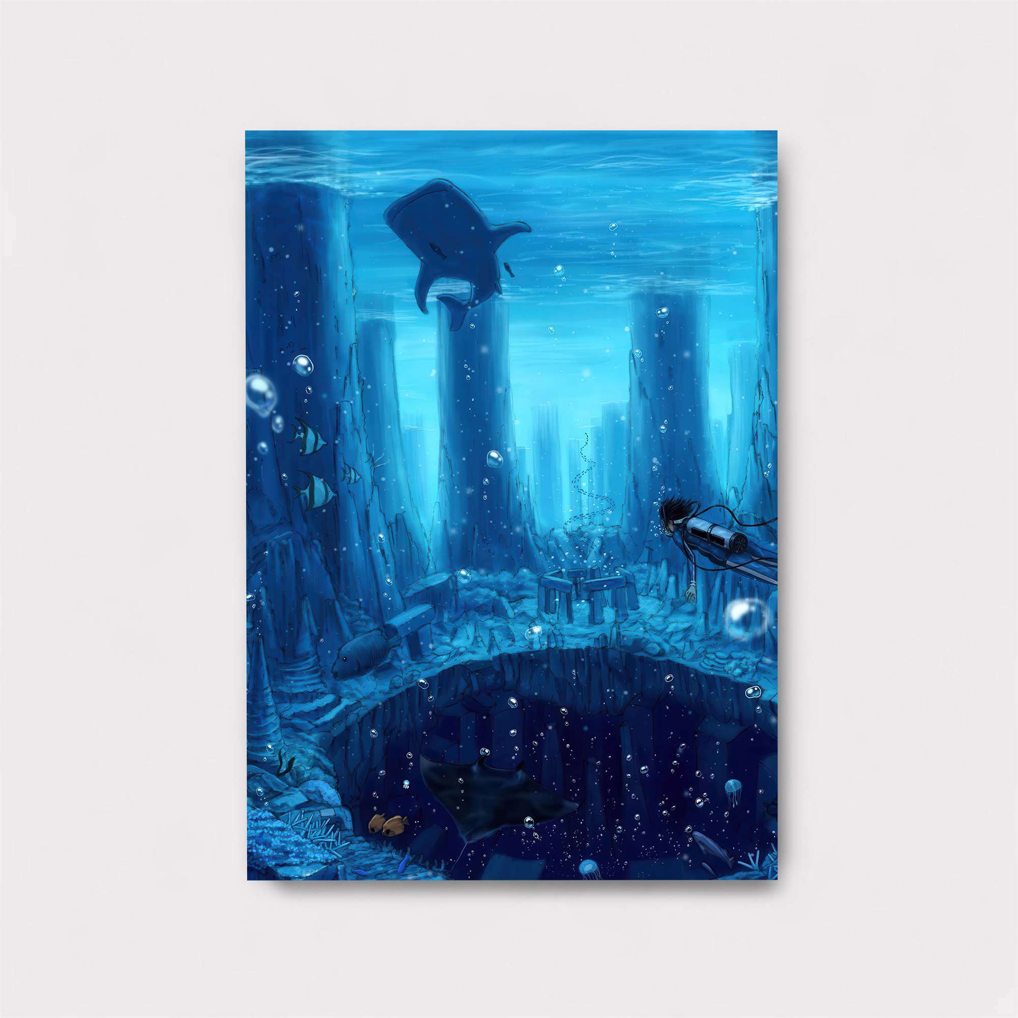 Whale Mystery Safe Wall Magnetic / M